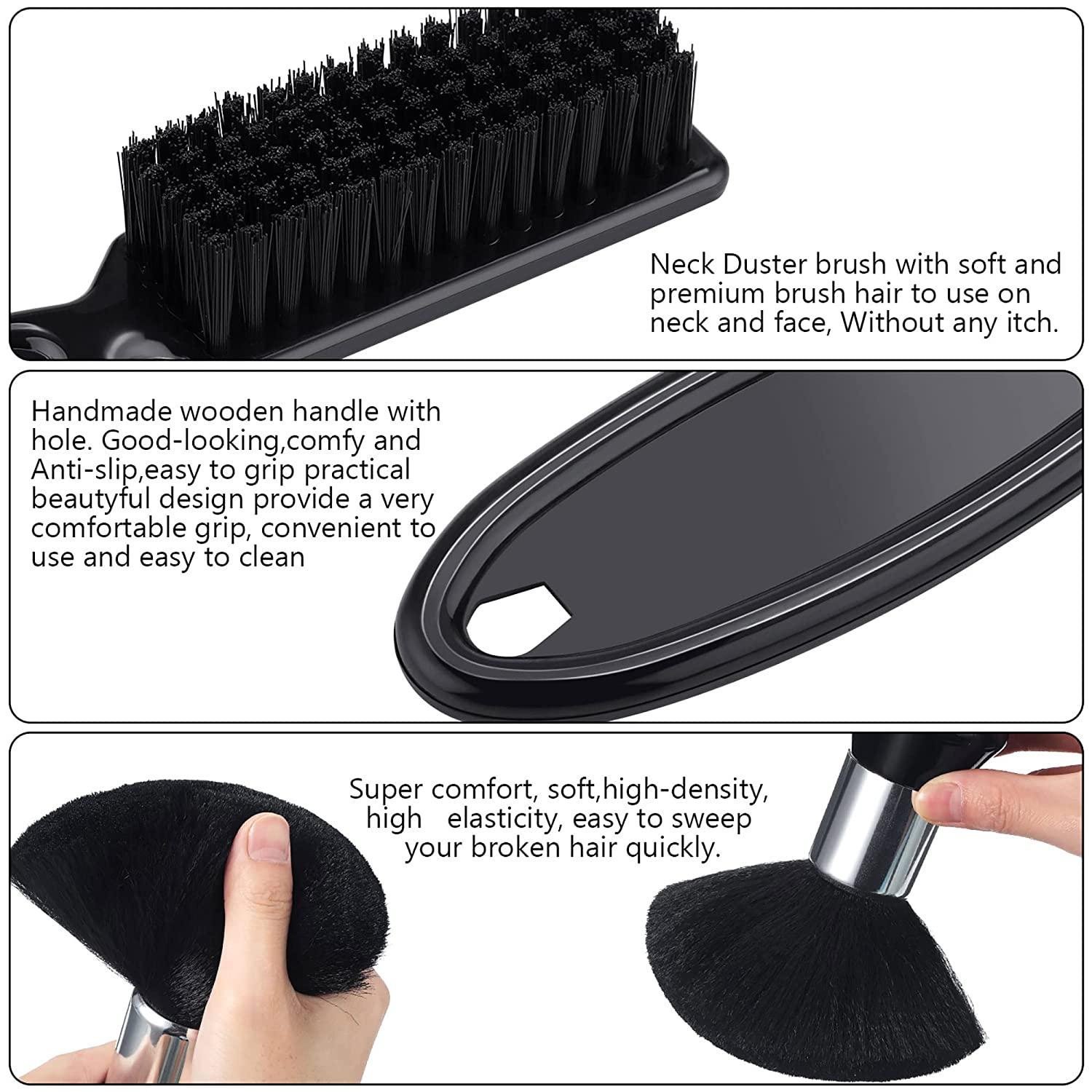 100 Pcs Shaver Brush, Electric Shaver Cleaning Brushes Razor Cleaner Set,  Double Sided Trimmer Clipper Brush Cleaner Set with PP Handle for All Kinds