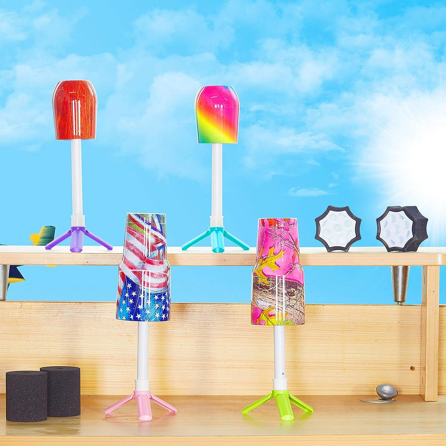 Cup Drying Stander Holder with Pipe for DIY Tumbler Spinner Turner