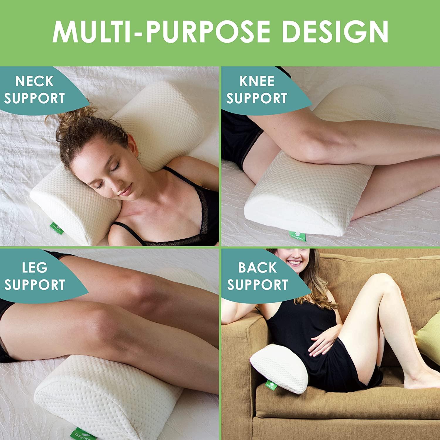 Cushy Form Bolster Pillow for Lumbar and Leg Support - 20.5 x 8 x