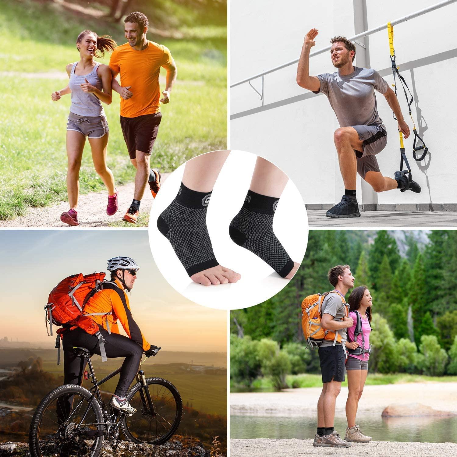 CAMBIVO 3 Pairs Calf Compression Sleeve for Women and Men, Leg Sleeve Brace  for