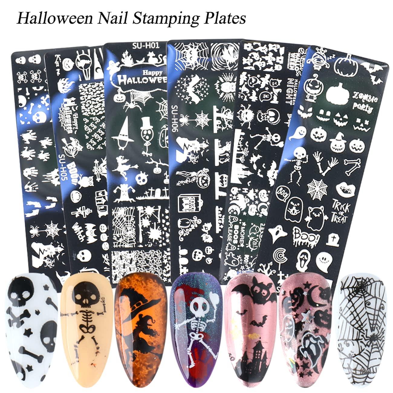Halloween Nail Art Stamping Plate