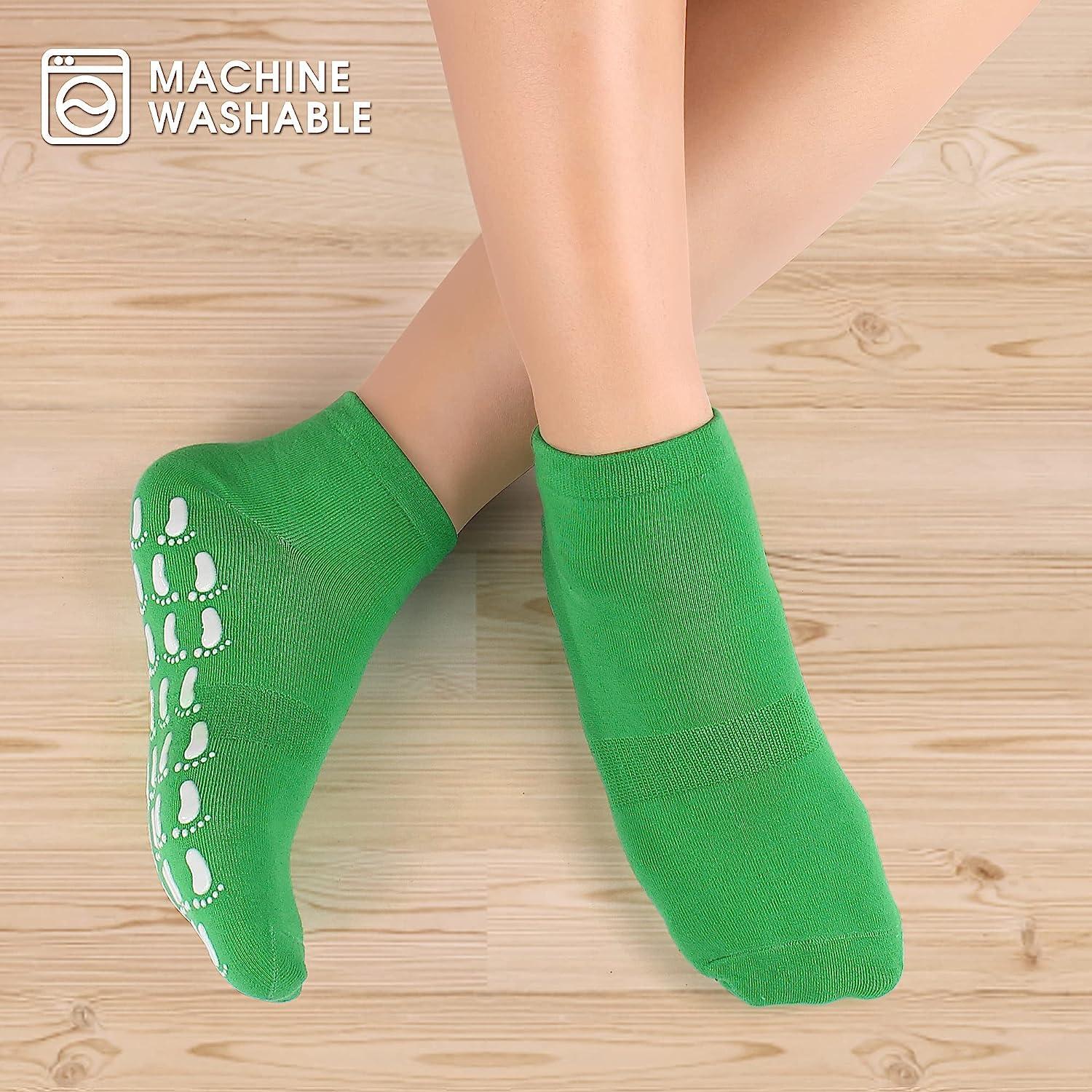 12 Pairs Non Slip Skid Socks for Women, Slipper Socks with Grippers for  Hospital Yoga Pilates