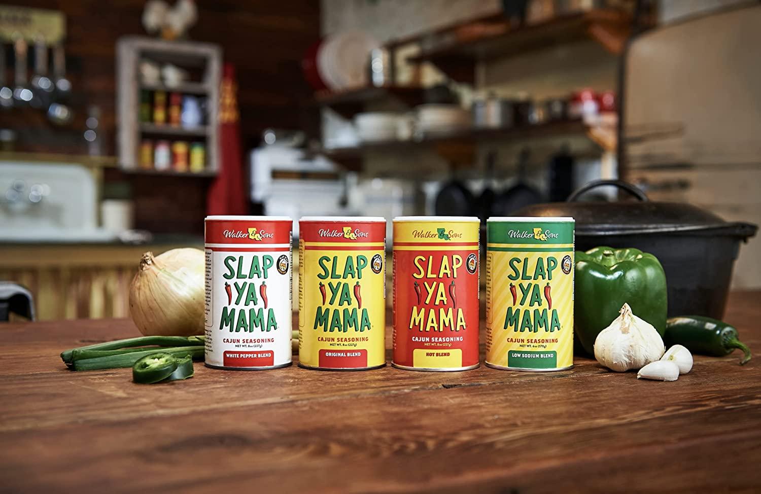 Slap Ya Mama Cajun Seasoning from Louisiana, Original Blend, No MSG and  Kosher, 8 Ounce Can Original 8 Ounce (Pack of 1)