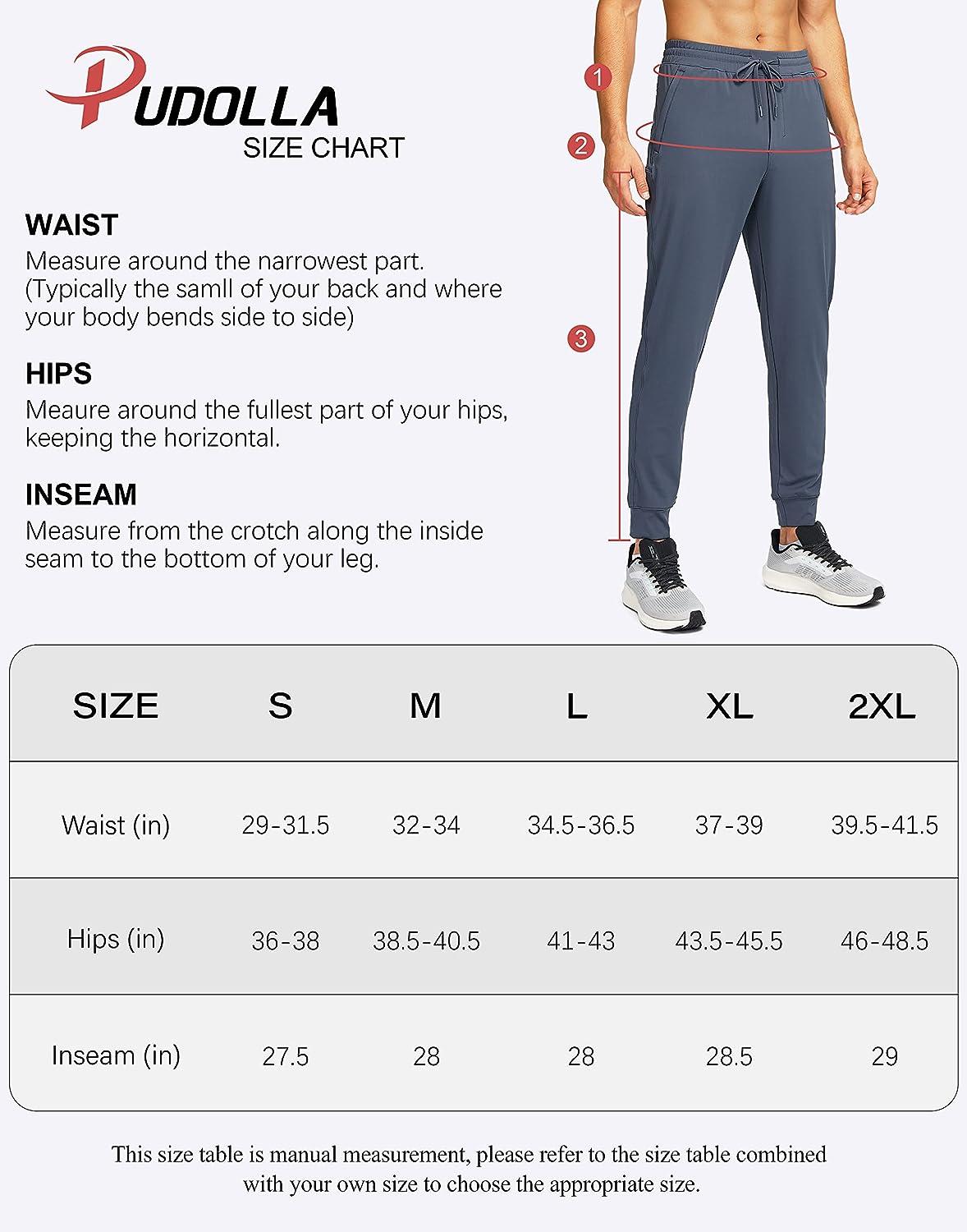 Men's Sweatpants Lightweight with Zipper Pockets Tapered Joggers Athletic  Track Pants for Workout Running Training