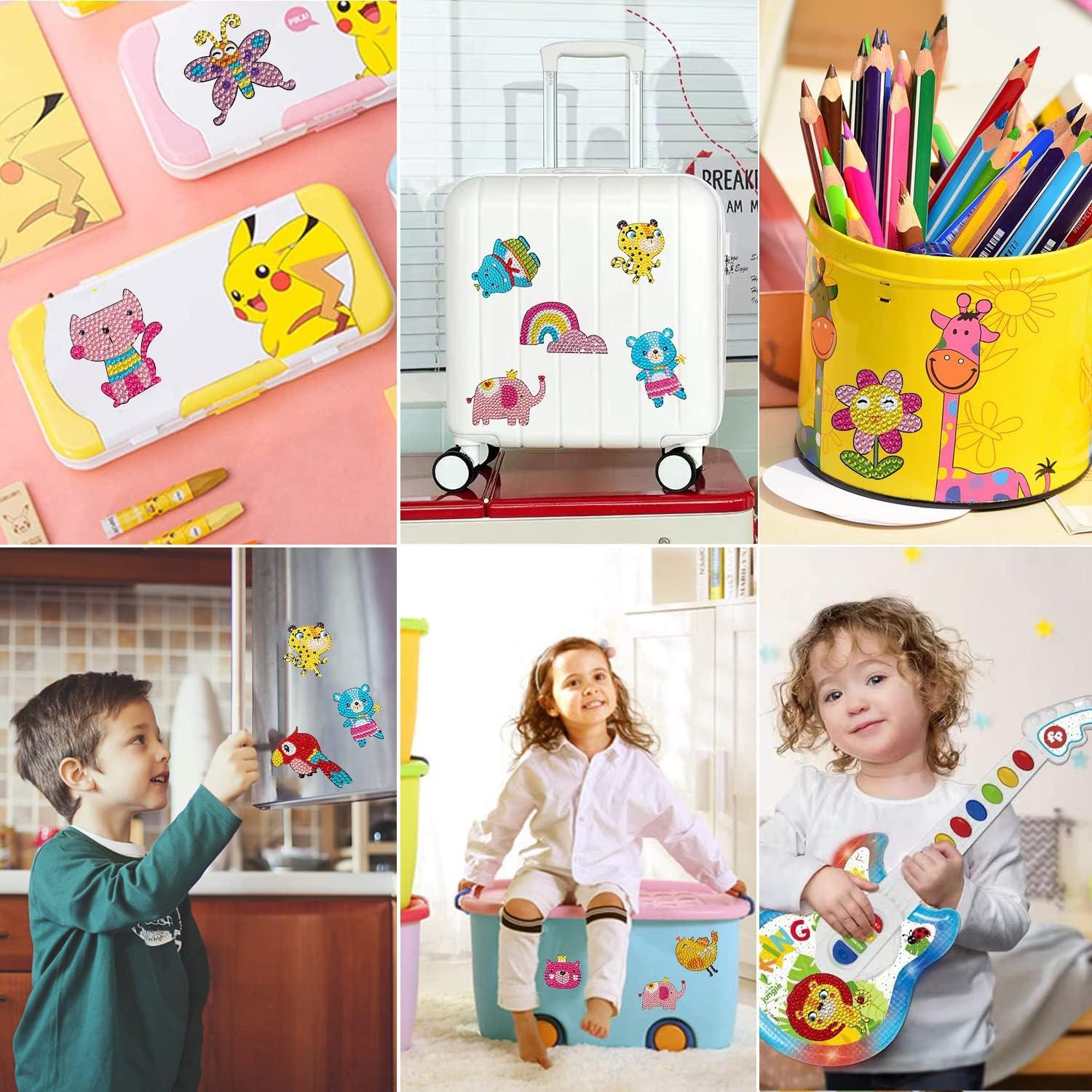 Sinceroduct 24 Pcs 5D DIY Kids Animal Diamond Painting Stickers Beginner Diamond  Painting Kits, Digital Diamond Paint