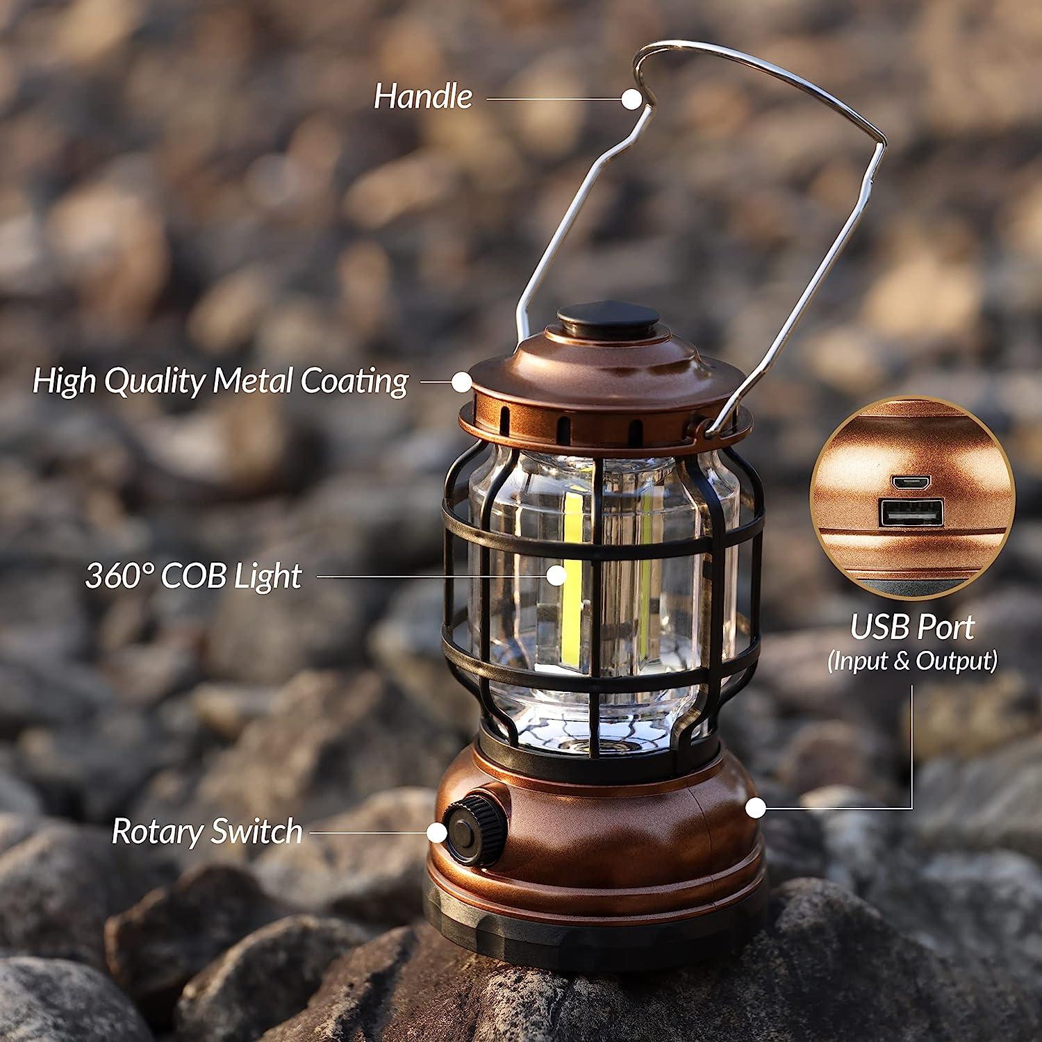 Camping Portable Lantern High Power Rechargeable LED Light Outdoor