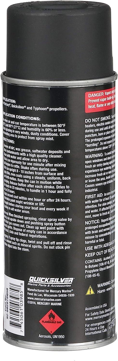 MERCURY MARINE EDP Propeller Spray Paint, Black