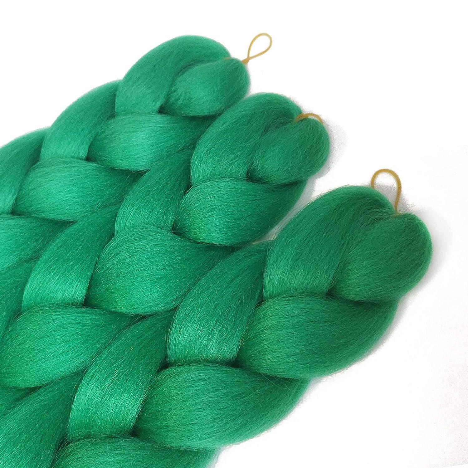 Dark Green Braiding Hair Extensions Dark Green Braid Crochet Twist