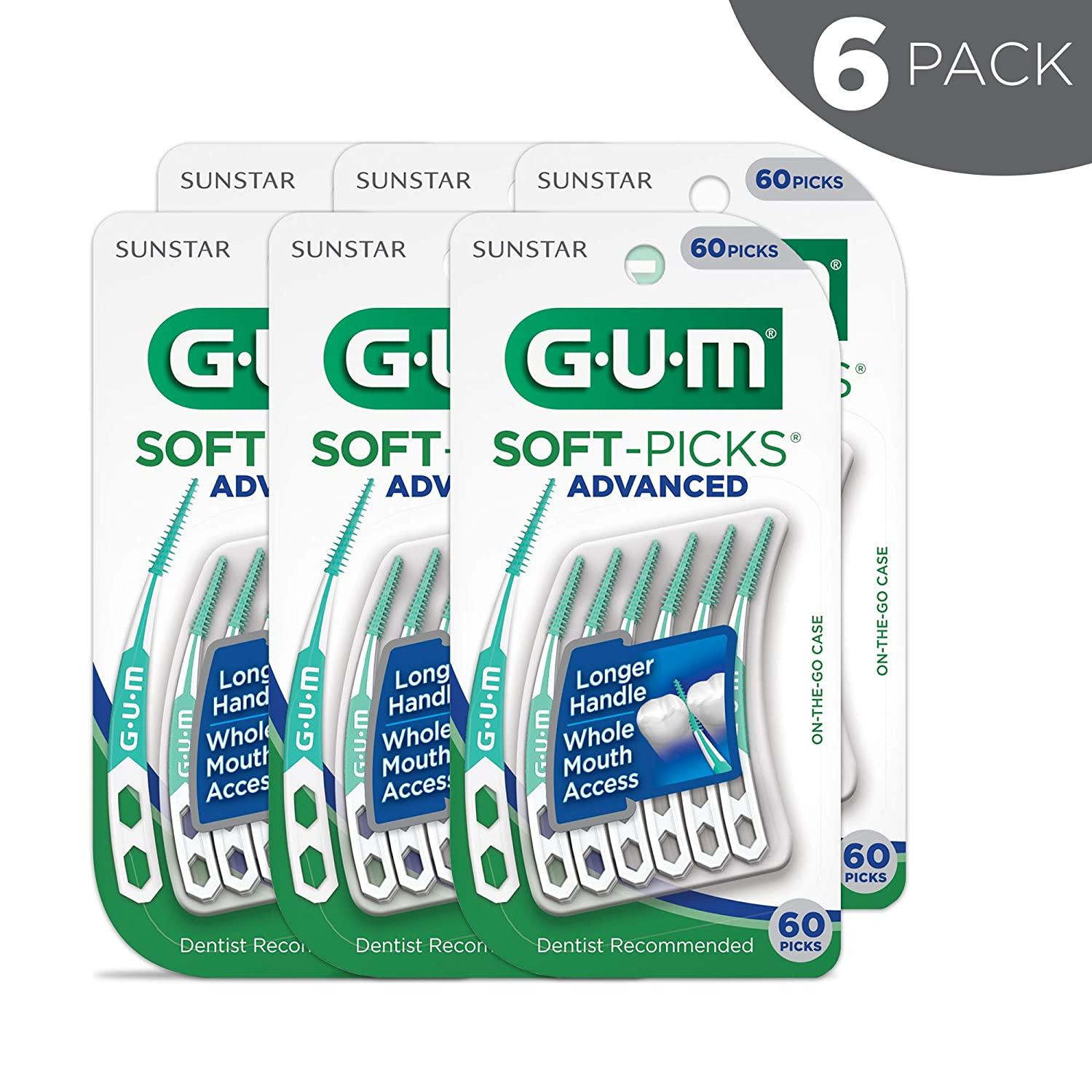 GUM Soft-Picks comfort flex Mint Dental Picks, New Invigorating