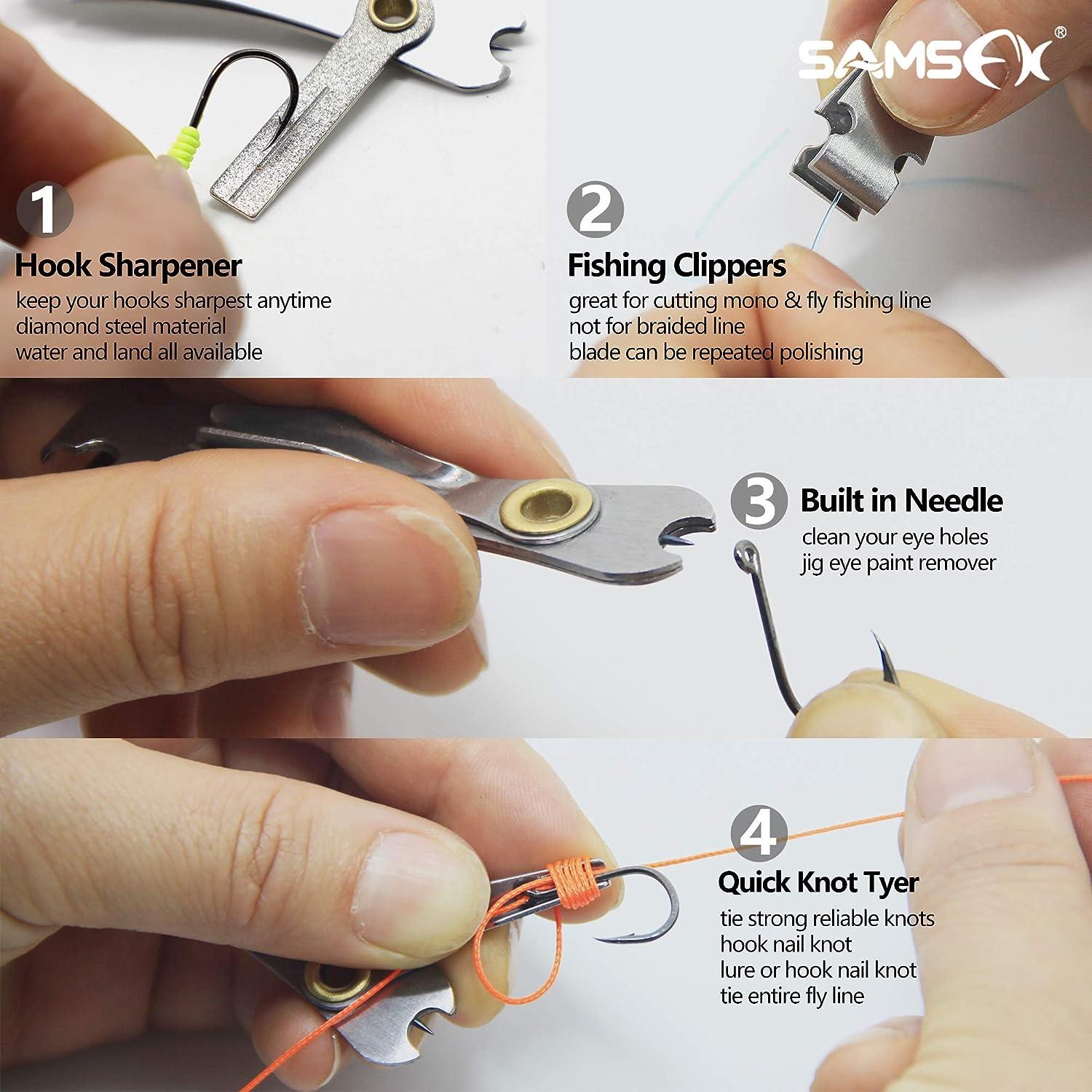 Fly Fishing Line Clippers Nippers Tools Combo with Retractor Zinger