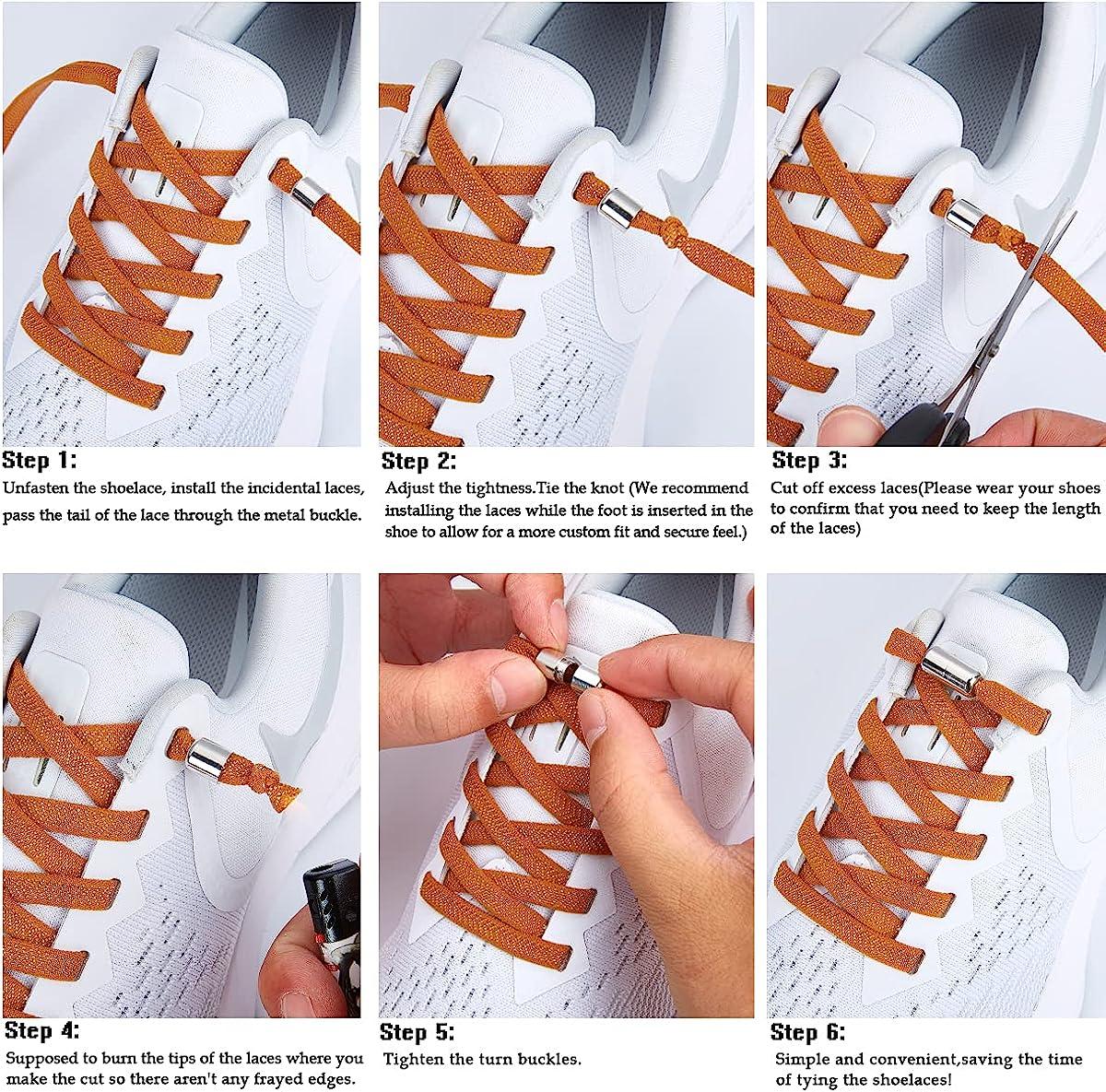 No Tie Elastic Shoelaces With Magnetic Shoe Laces Lock – Space Saving For  Home