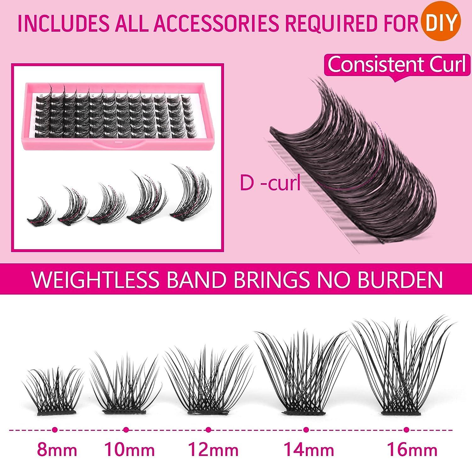 D Curling Diy Lash Extension Personal Lash Cluster Soft And - Temu