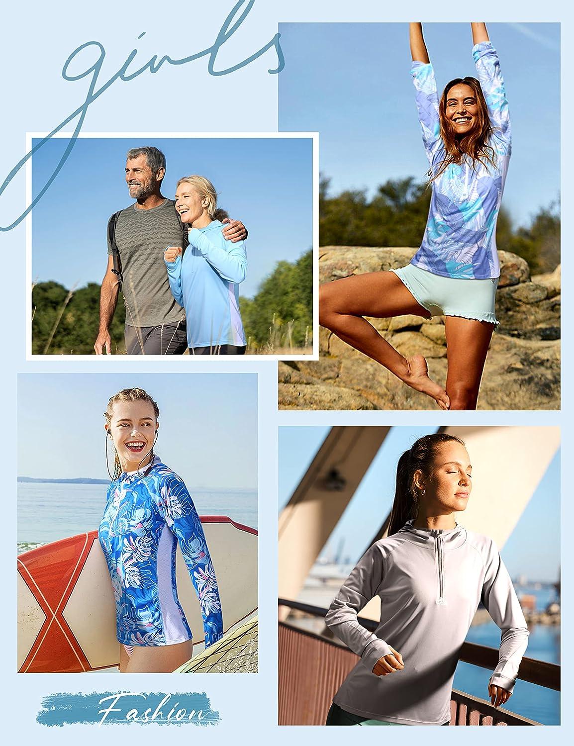  Roadbox 2 Pack UPF 50+ Fishing Shirts for Men Long Sleeve Sun  Protection Hoodie Lightweight Outdoor UV Hiking Shirts : Sports & Outdoors