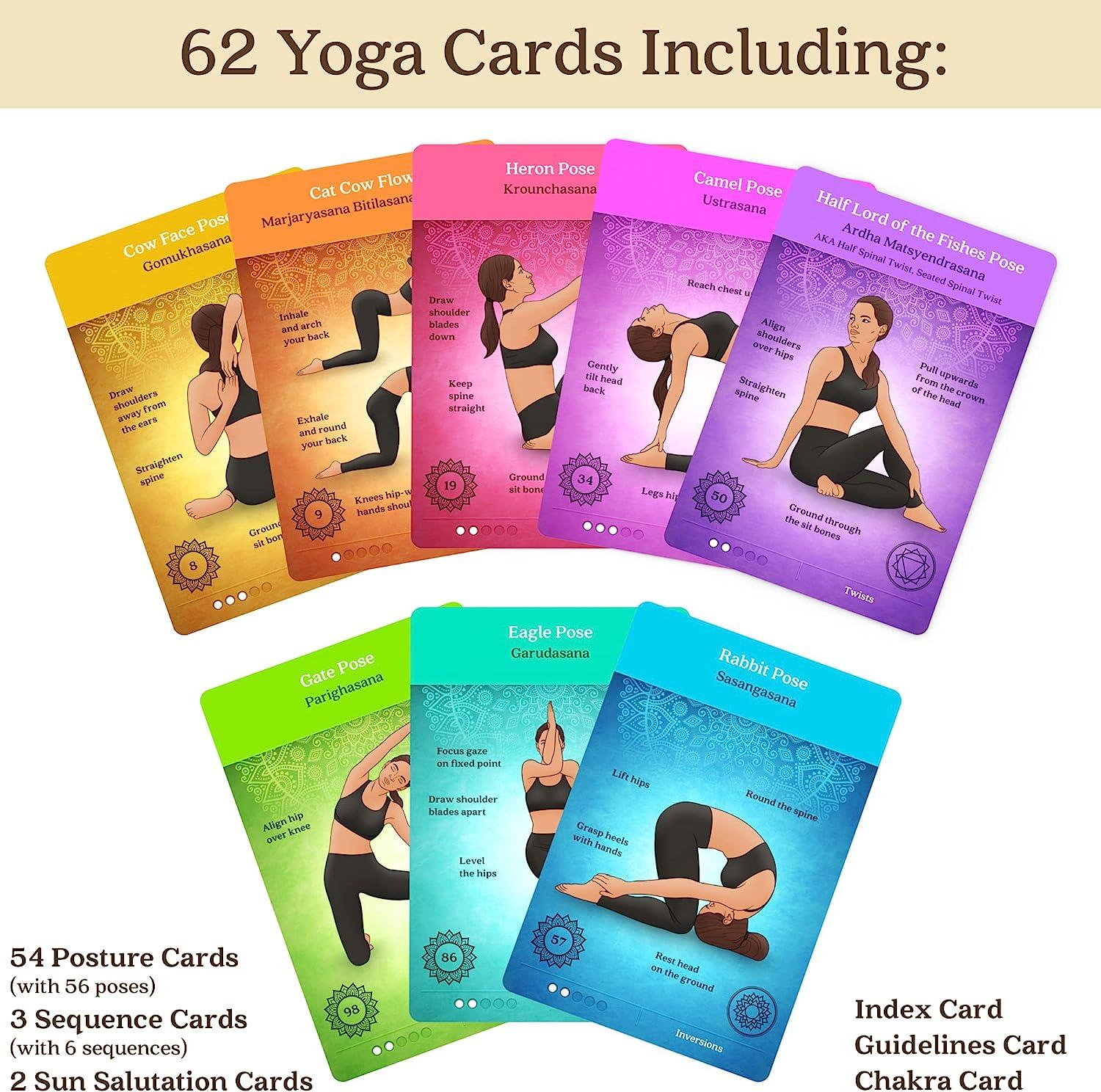 merka Yoga Flashcards 50 Cards Asana Poses Made by Women for Women: Buy  Online at Best Price in UAE - Amazon.ae