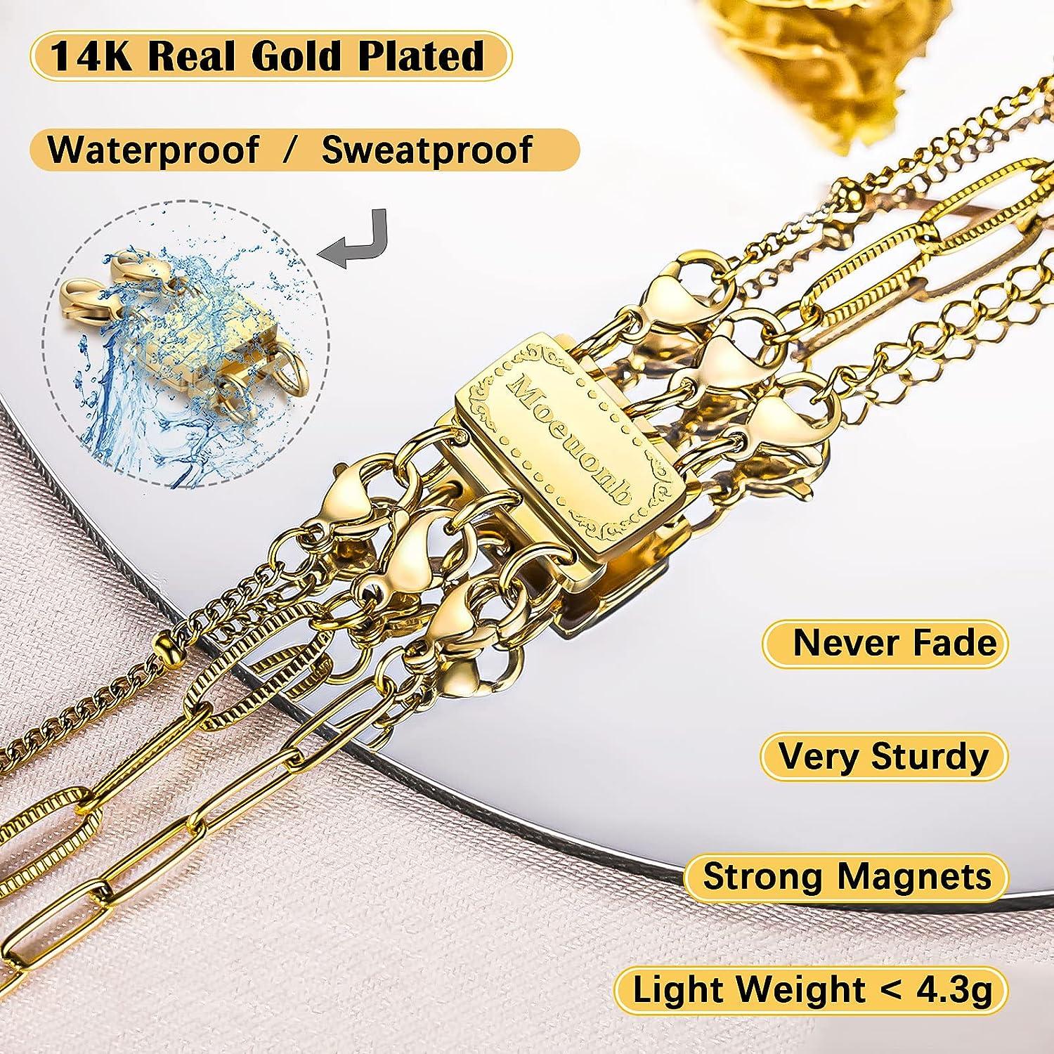14K MULTI-STRAND CLASP - BEST FOR NECKLACE LAYERS