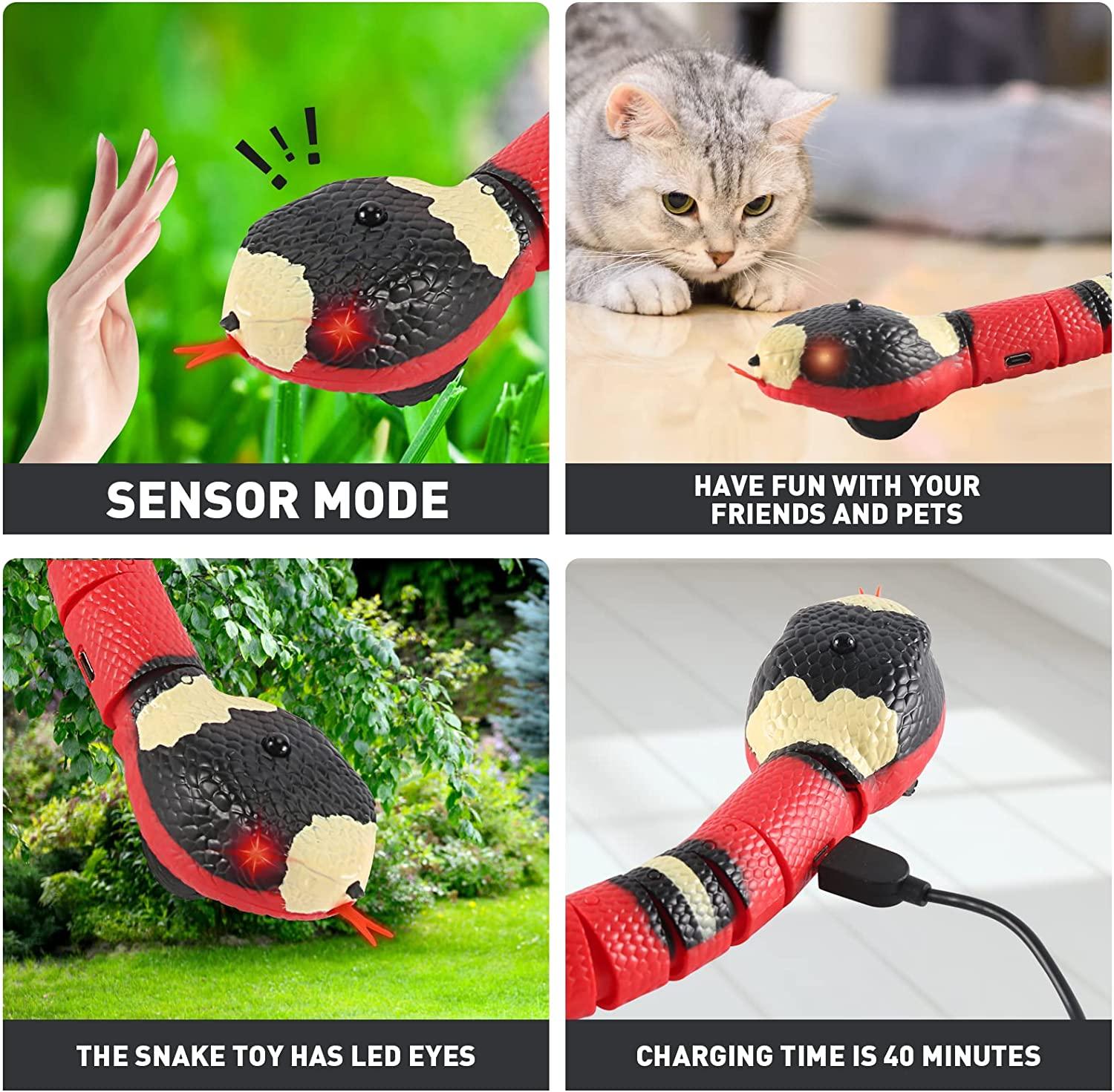 Eletrônico Tricky Snake Smart Sensing Snake Pet Cat Dog Toys