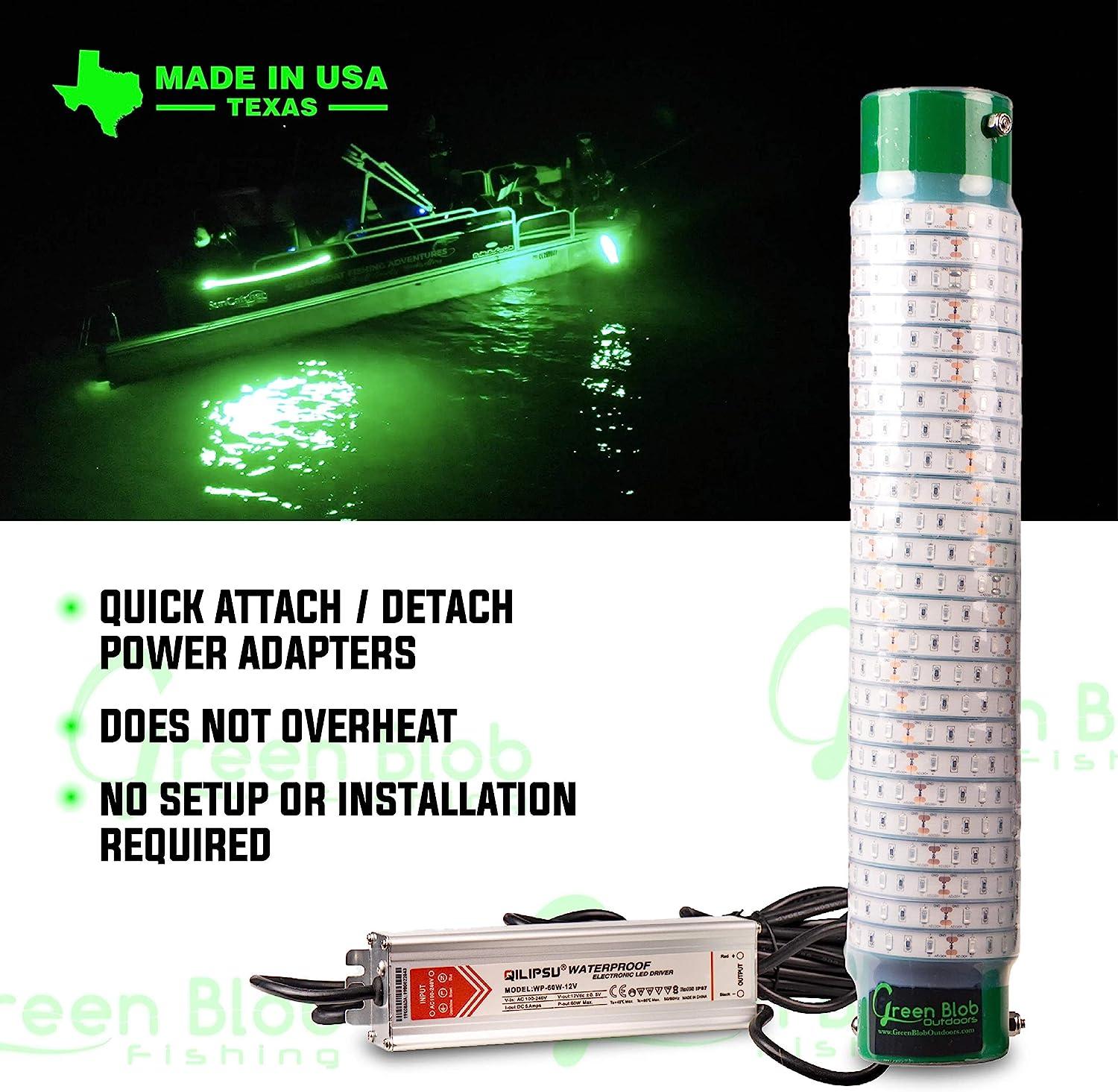 How to use a green underwater fishing light - GreenBlobFishing