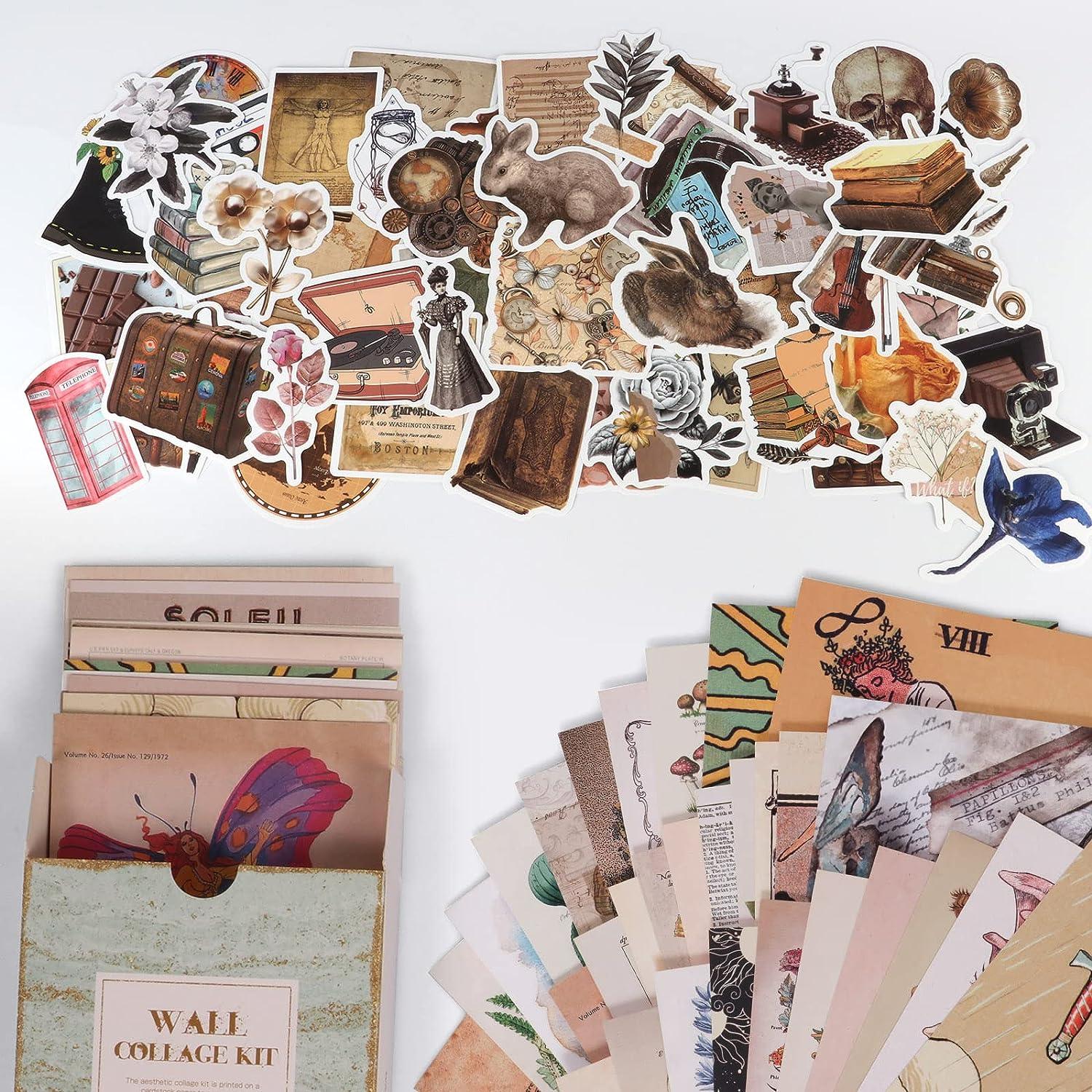 Vintage Collage Tag Stickers – Papergame