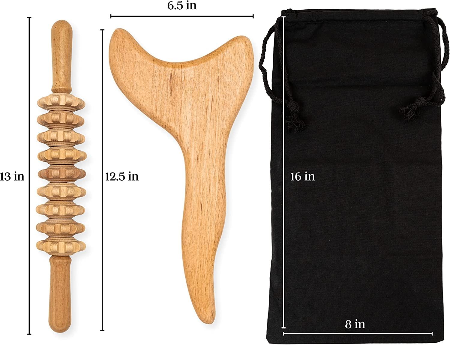 Wooden Massage Kit for Tactile and Proprioceptive Input - 8 pc