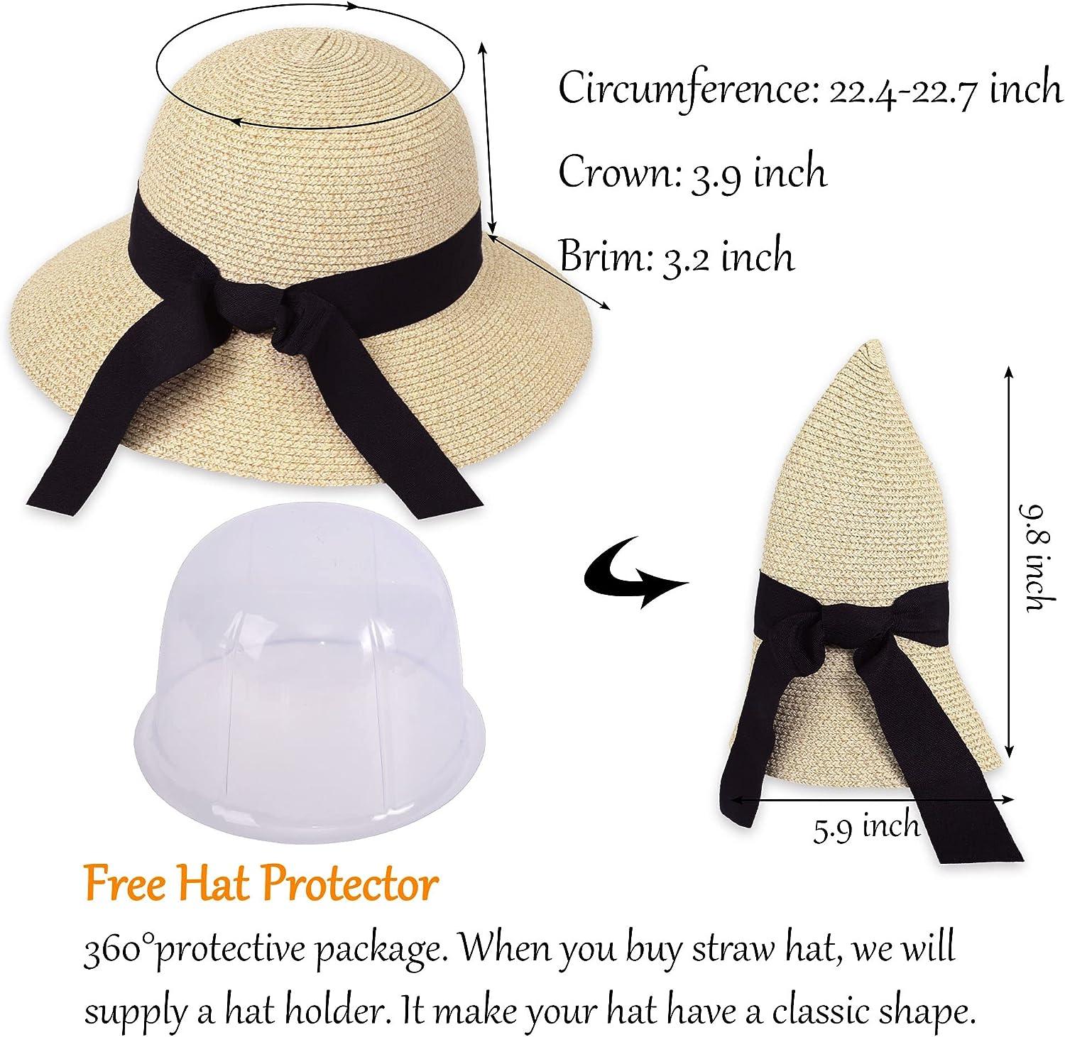 Women's Sun Hats UV Protection Large Wide Brim Hat Women Packable Sun Hat  for Women Straw Hats