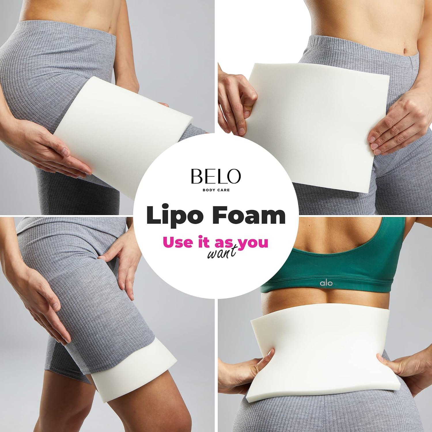 4 Pack Lipo Foam Post-surgical Ab Board Flattening Abdominal Compression  Board for using with Post Liposuction Surgery Compression Garments Foam  pads