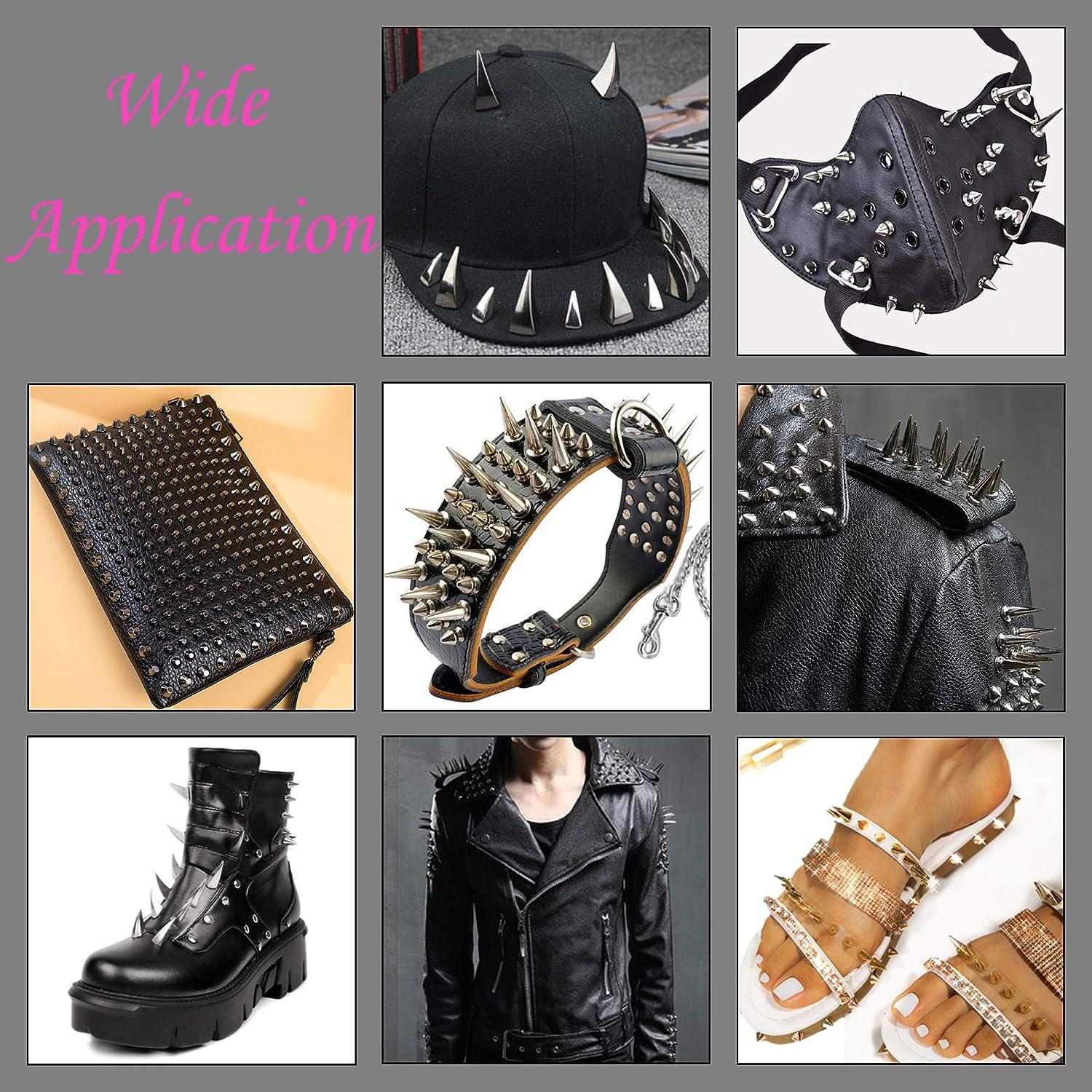 Leather Bullet Spikes, Studs Spikes Clothes, Screw Rivets Leather