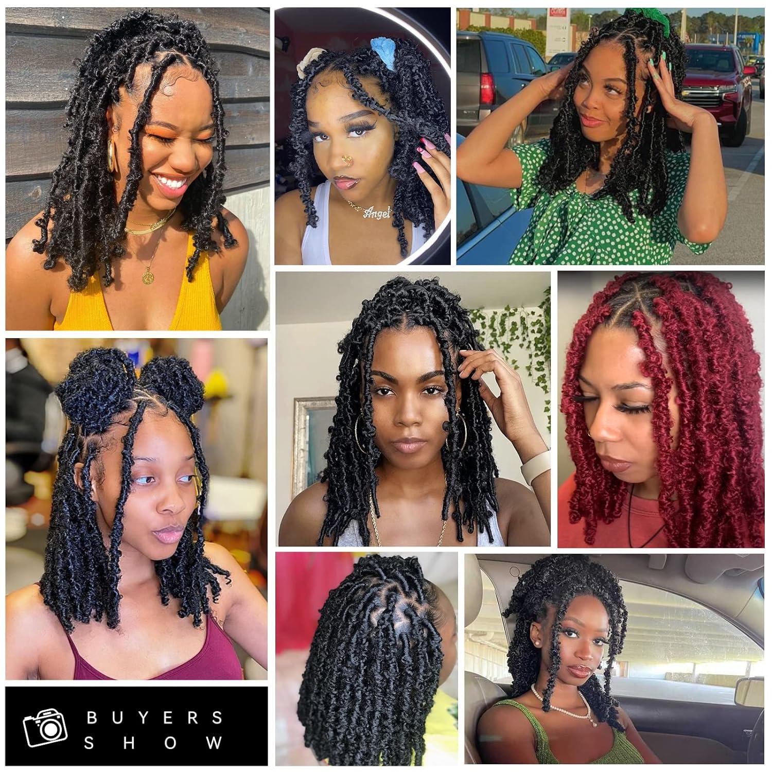 Butterfly Locs Synthetic Crochet Hair Pre Looped Distressed Locs Crochet  Braids Faux Locs 12 Inch - China Butterfly Locs Crochet Hair and Pre Looped  Crochet Braids price
