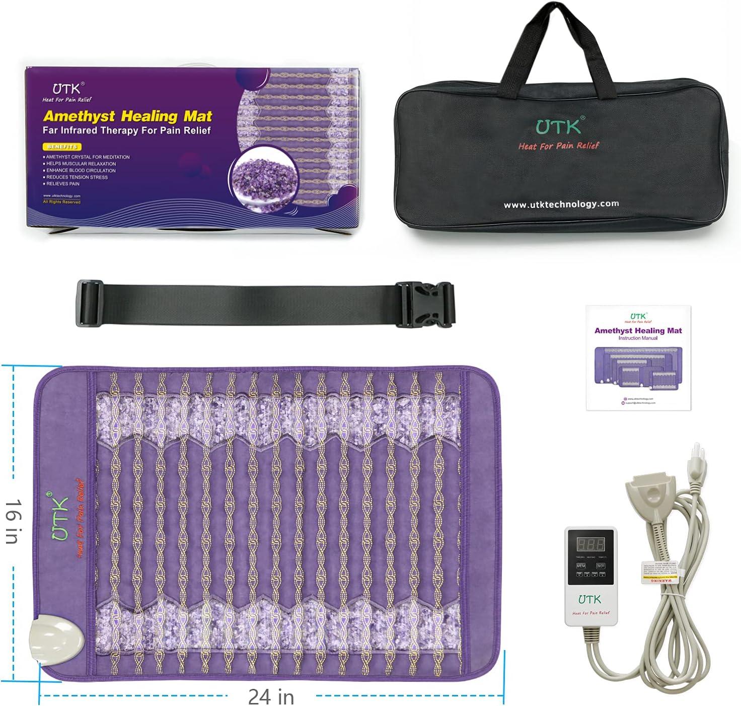 UTK Photon Far Infrared Heating Mat for Pain Relief - Amethyst