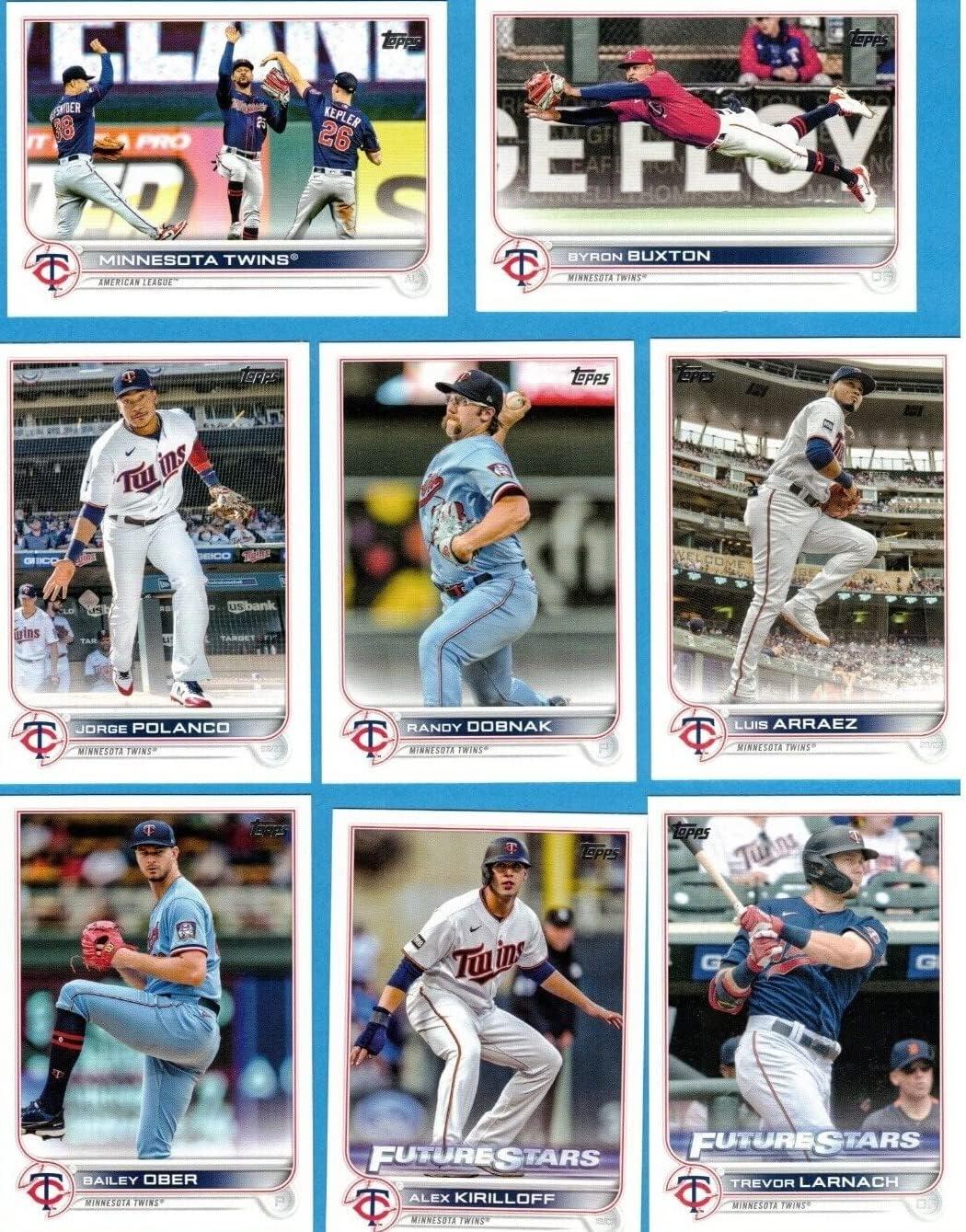 Minnesota Twins 2022 Topps Complete Mint Hand Collated 21 Card