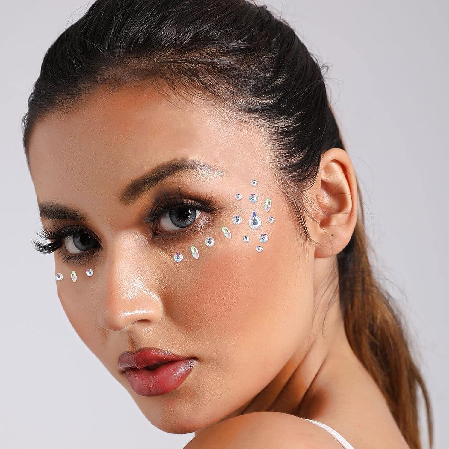 Glitters Face Rhinestones for Makeup Temporary Face Jewels