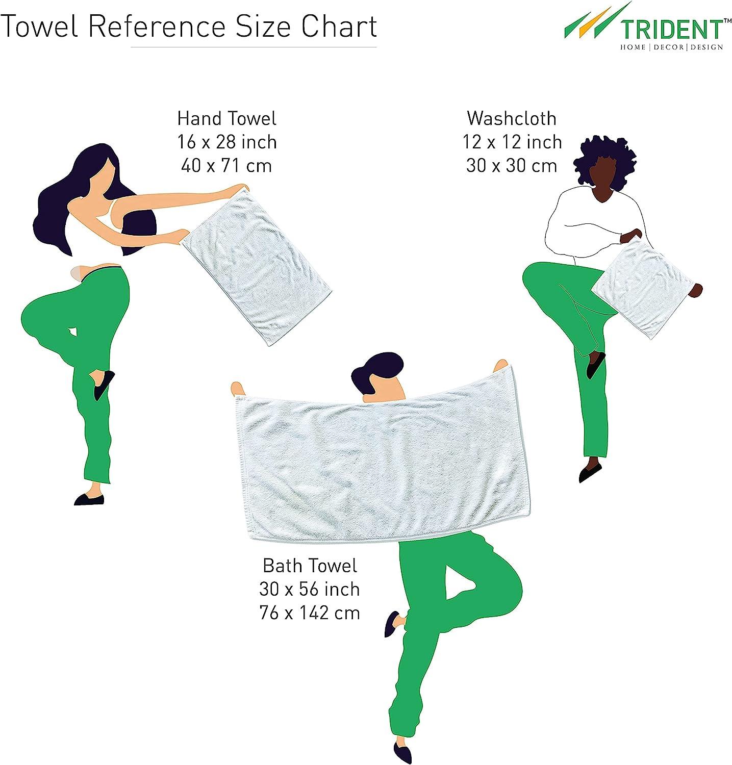 TRIDENT NectorSoft, Extra Large, 100% Cotton, Zero Twist, Towels