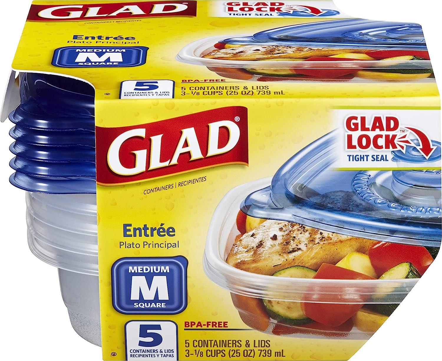 glad lockware food storage containers extra small from