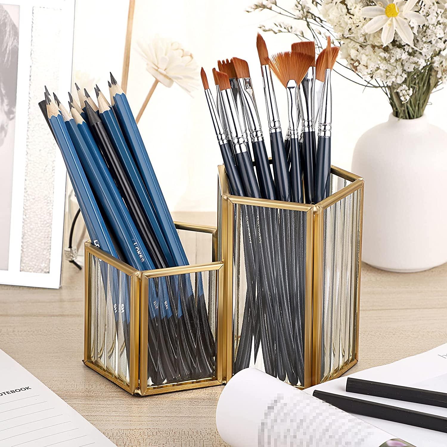 Pen and Pencil Holder Small World Makeup Brush Holder Marker Holder Pen and Pencil  Case 