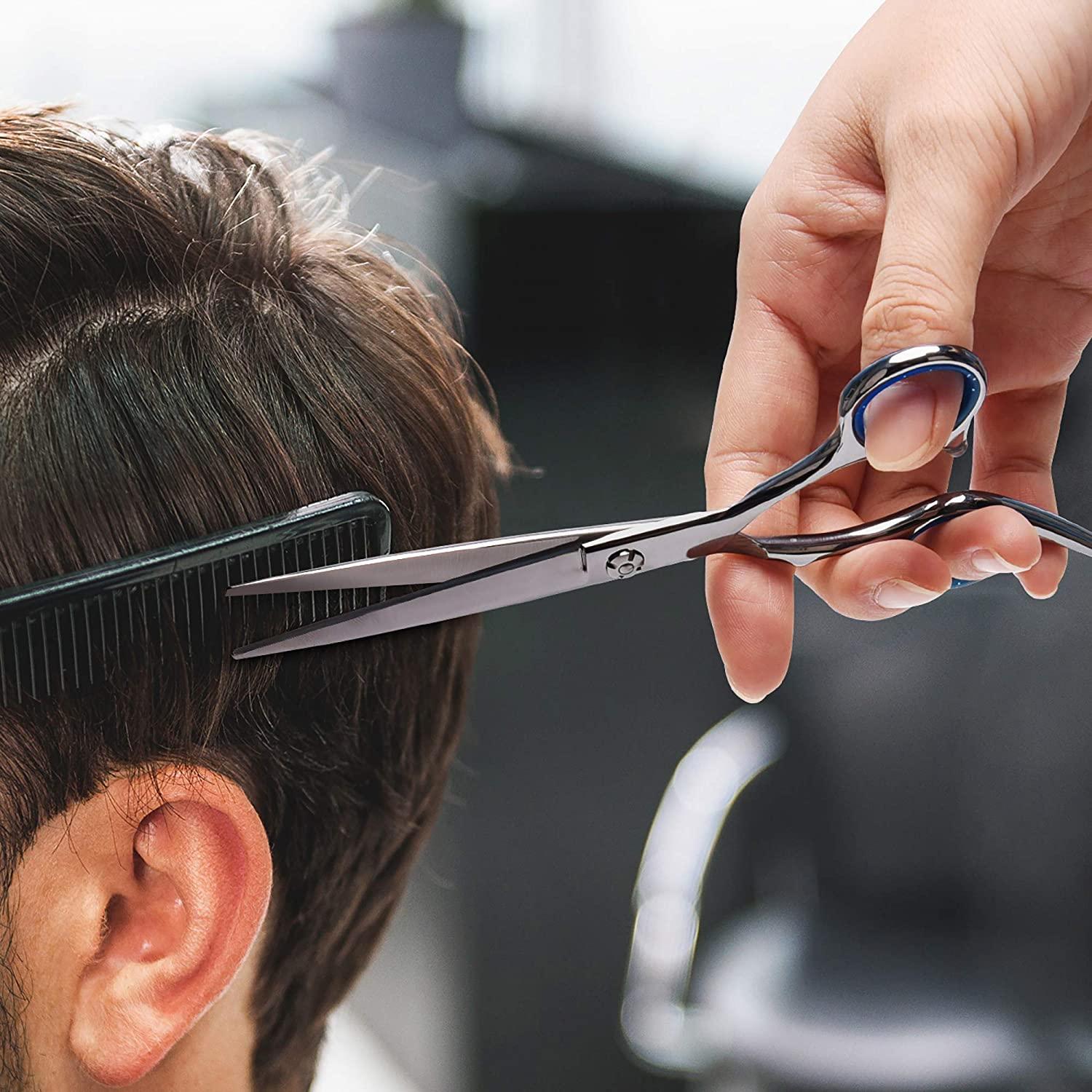 Professional Barber/Salon Razor Edge Hair Cutting Scissors/Shears Blue