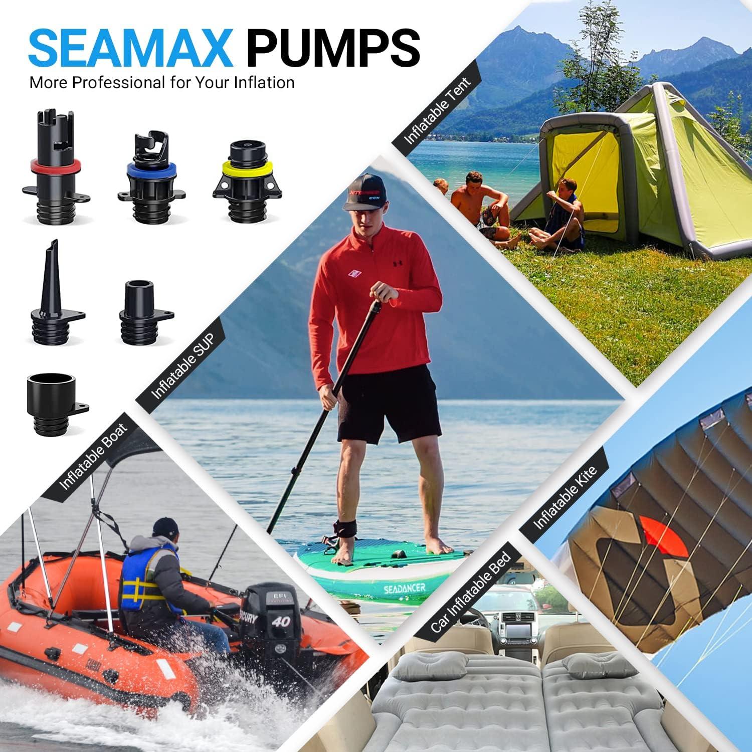 12V Electric SUP Pump for Paddleboard, Kite, and other inflatables