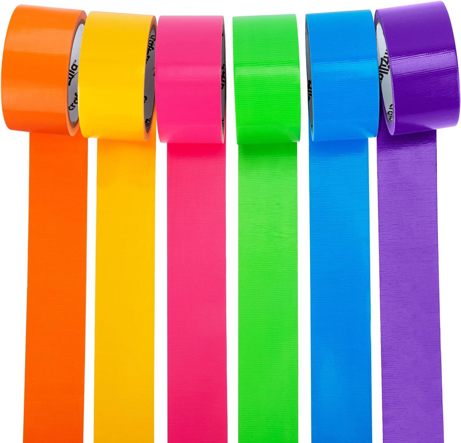 7 Pieces Colored Masking Tape Rainbow Masking Tape Labelling Tape