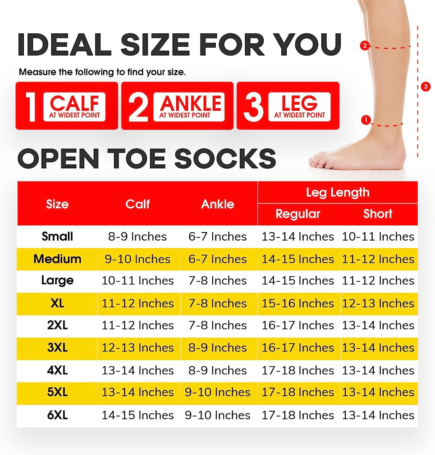 2XL Plus Size Compression Stockings for Men & Women 20-30mmHg - Beige, 2XL