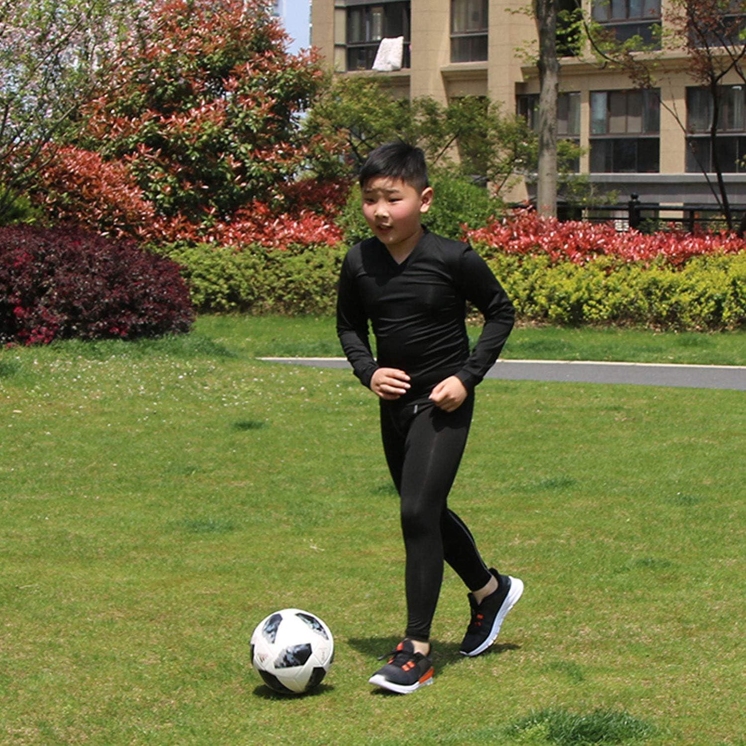 LANBAOSI Boys&Girls Long Sleeve Compression Soccer Practice T-Shirt :  : Clothing, Shoes & Accessories