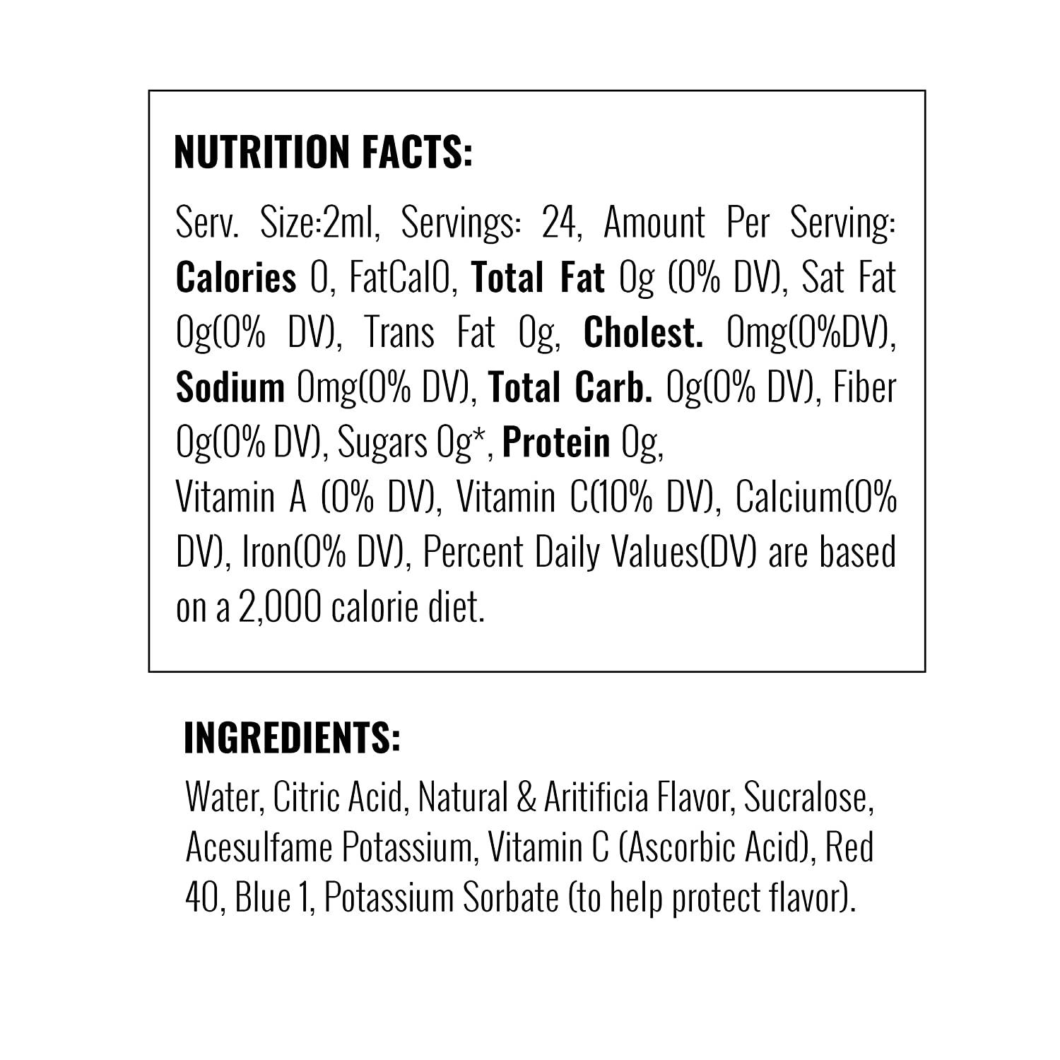 Hawaiian Punch, Fruit Juicy Red, Liquid Water Enhancer New, Better Taste!  (4 Bottles, Makes 96 Flavored Water Drinks) Sugar Free, Zero Calorie