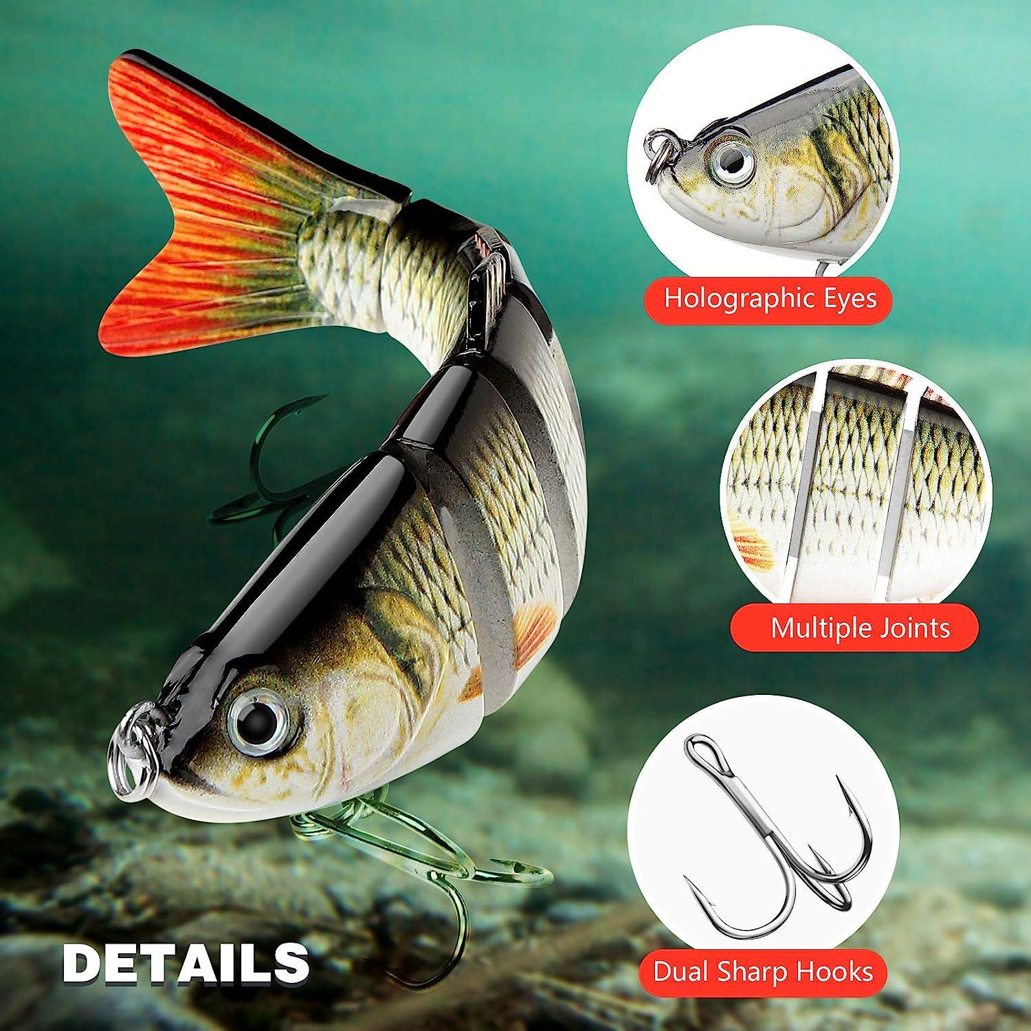 TRUSCEND Fishing Lures for Bass Swim Baits for Bass Fishing Top Water Fishing  Gear Fishing Lures for Walleye and Pike Slow Sinking Freshwater Saltwater,  Soft Plastic Lures -  Canada
