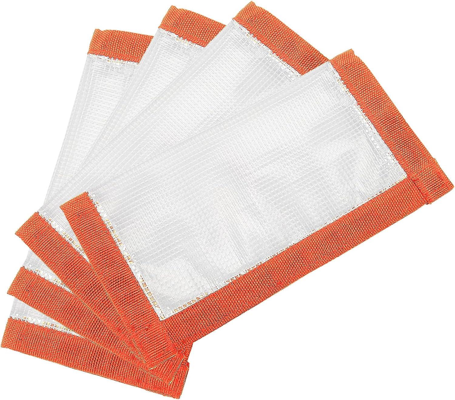 Fishing Lure Covers for Rod, Fabric Hook Protectors Wraps (Orange