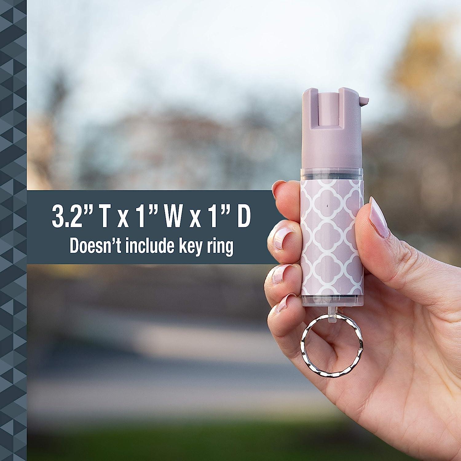 SABRE Pepper Spray Jeweled Design Snap Clip Key Ring 25 Burst 10-ft Range  Lavender in the Pepper Spray department at