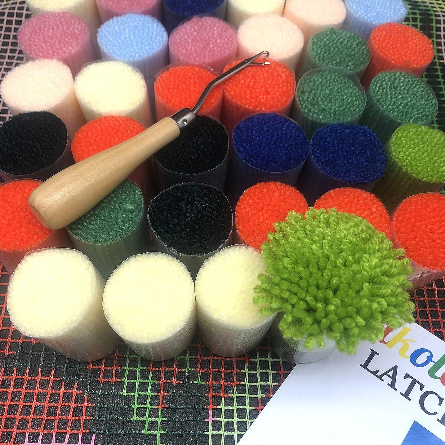 Latch Hook Kits for Adults, Pre-Printed DIY Rug Crafts Arts Carpet