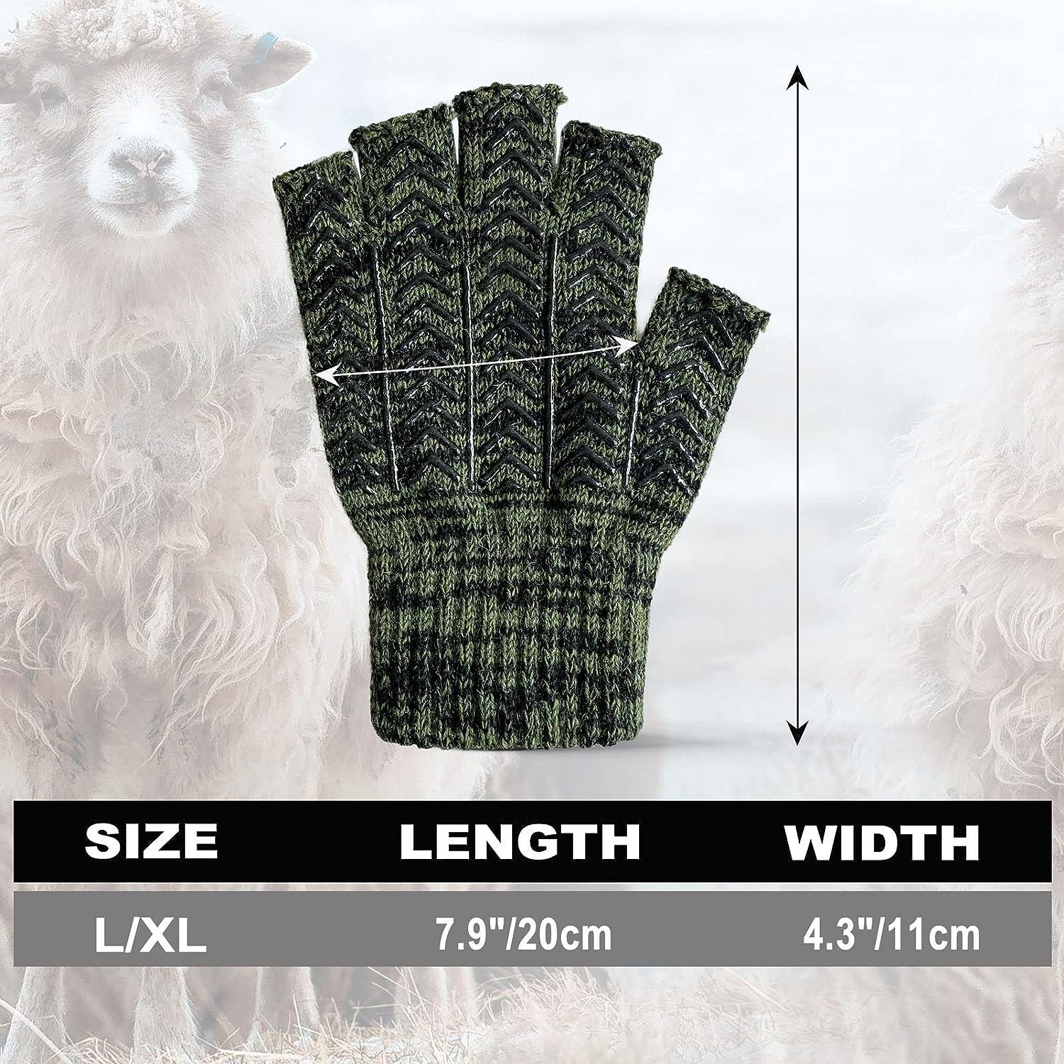 Winter Wool Fishing Gloves Snow Cold Weather Warm for Men or Women
