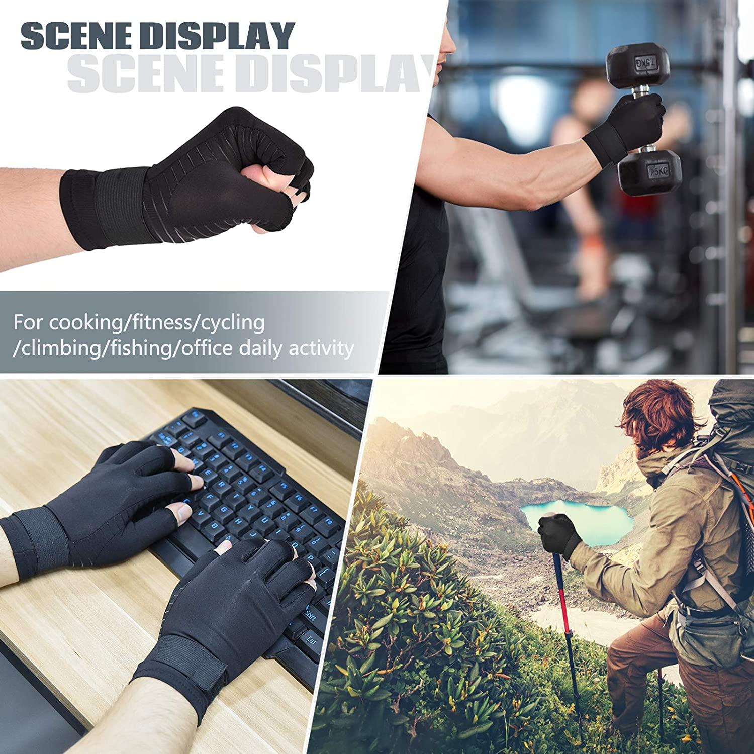Compression Arthritis Gloves Wrist Brace Gloves Brace Strap Compression  Sleeve