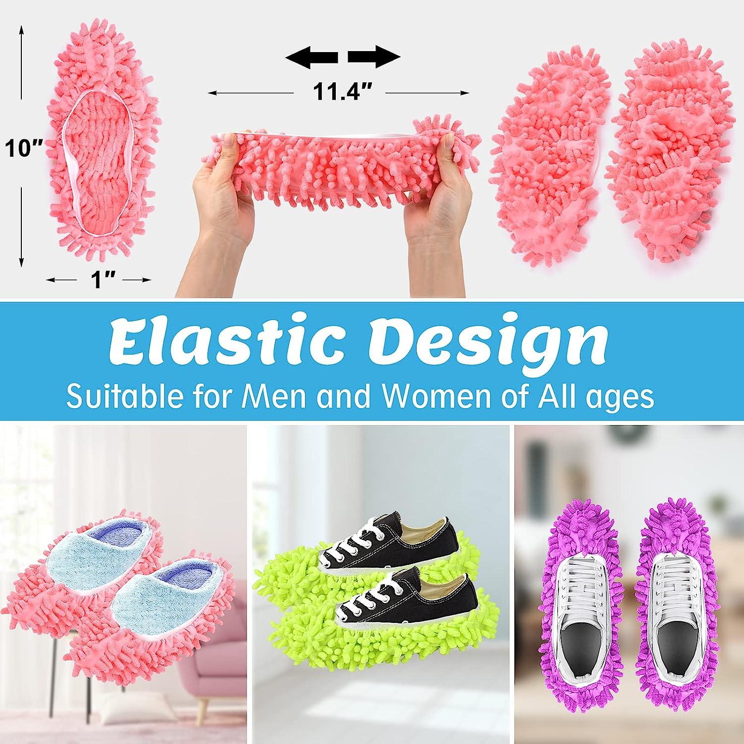 Mop Slippers Shoes 5 Pairs (10 Pieces) - Microfiber Cleaning House Mop  Slippers Floor Cleaning Tools 