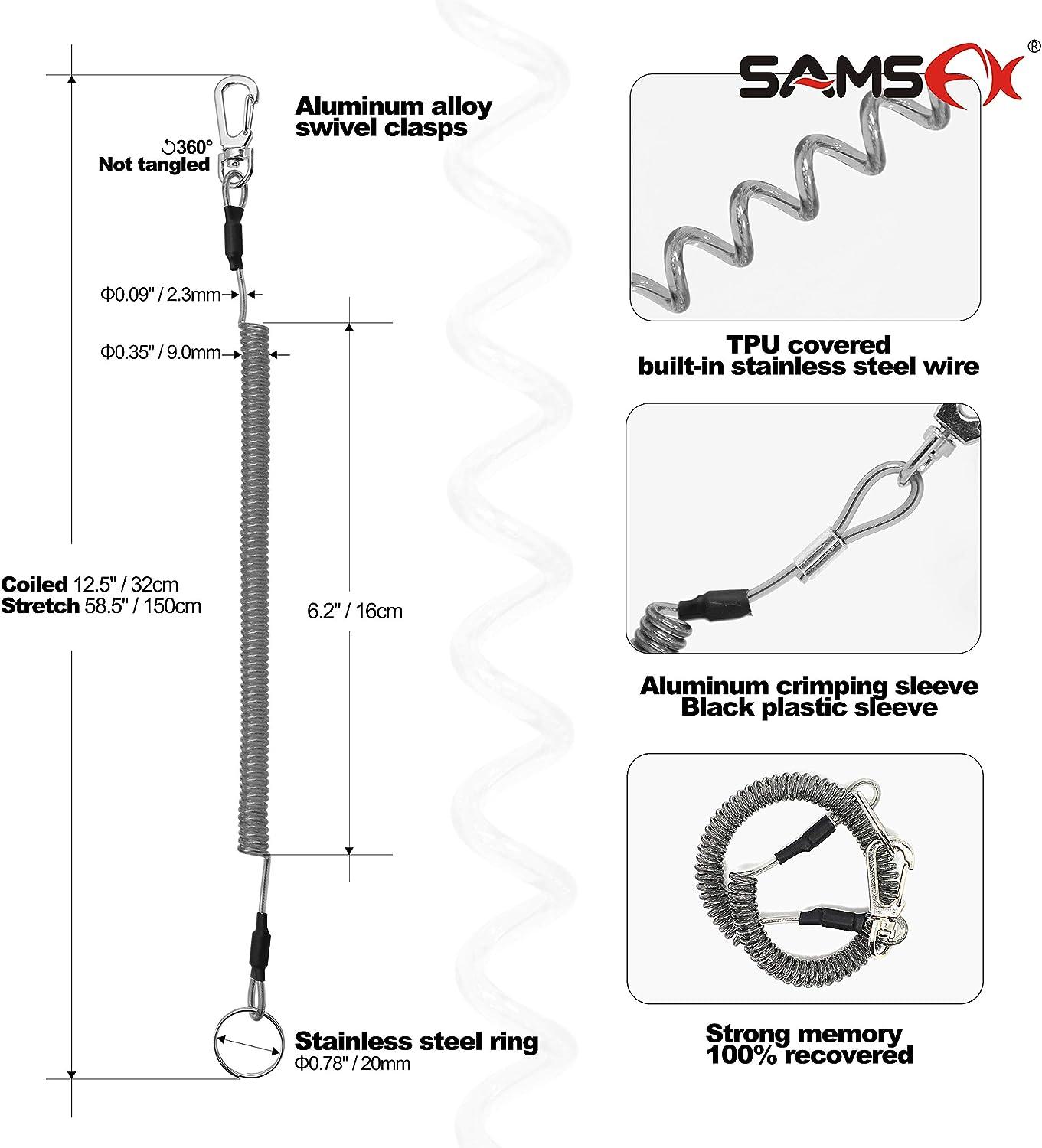 SAMSFX Jig Eye Cleaner, Line Clipper and Hook Sharpener Kit Fly