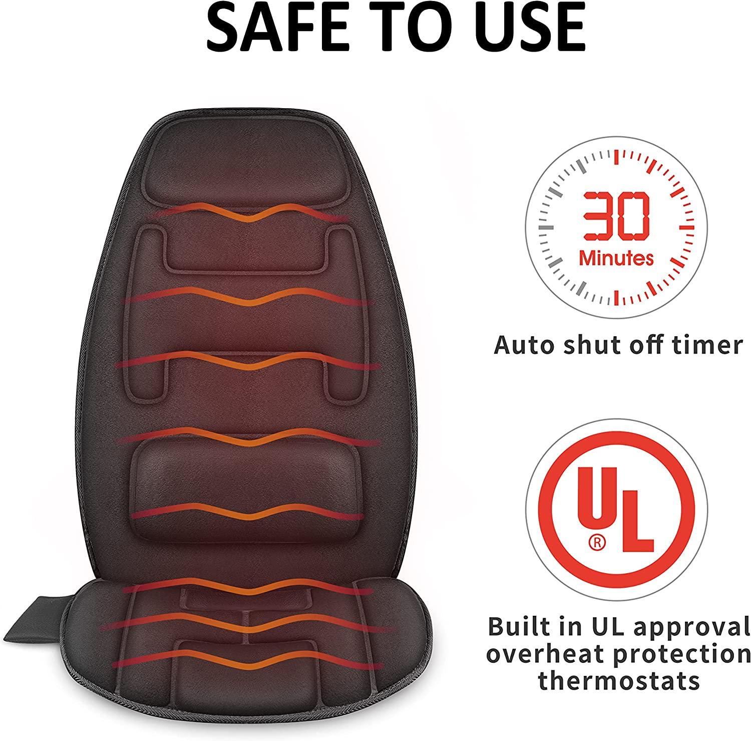 Massage Seat Cushion with Memory Foam  Buy our Snailax Vibration Massage  Seat Cushion at Snailax