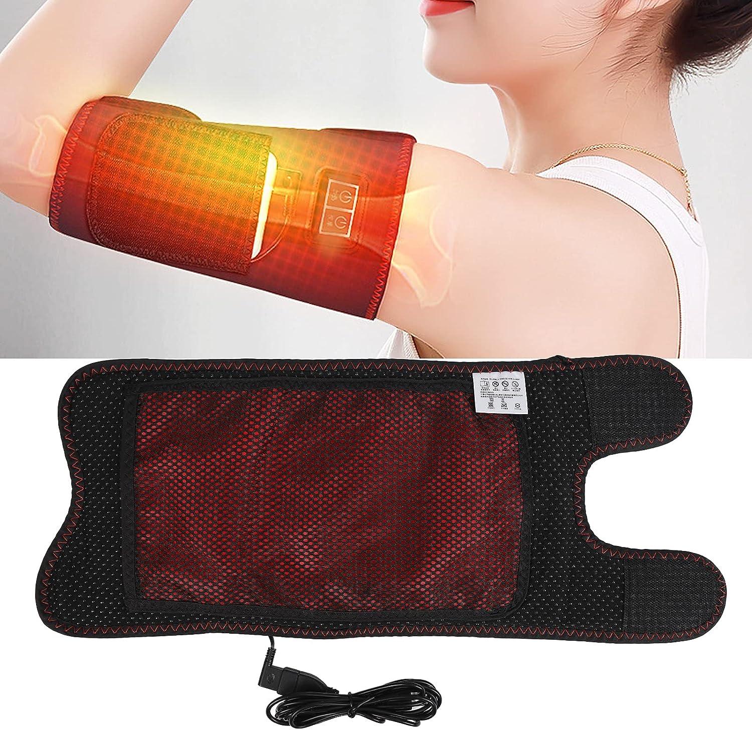 Electric Heating Vibration Massager for Shoulder Therapy Brace Belt Thermal  Massage Shoulder Support Pad Arthritis Pain Relief Color: Type B-Black