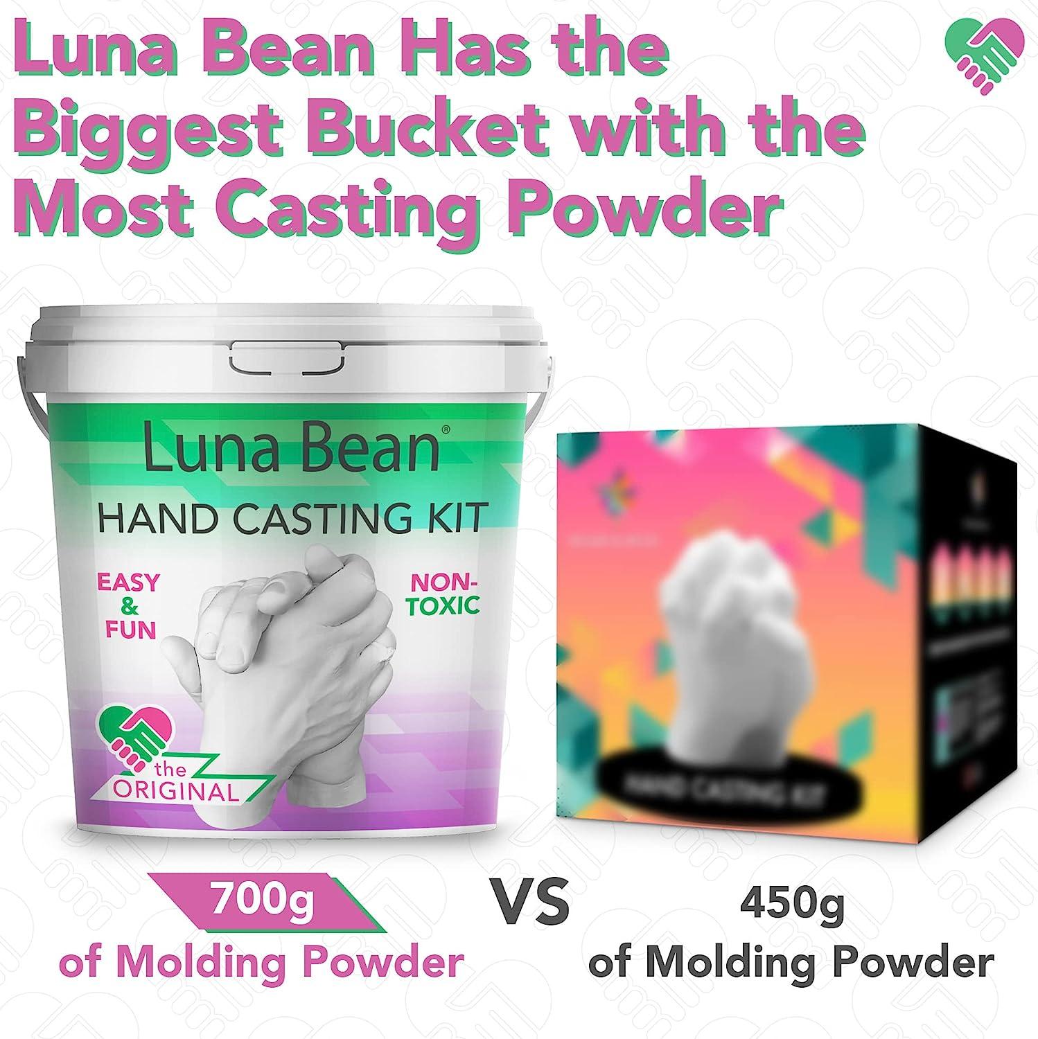 Luna Bean Hand Casting Kit Couples - Hand Mold Kit Anniversary DIY